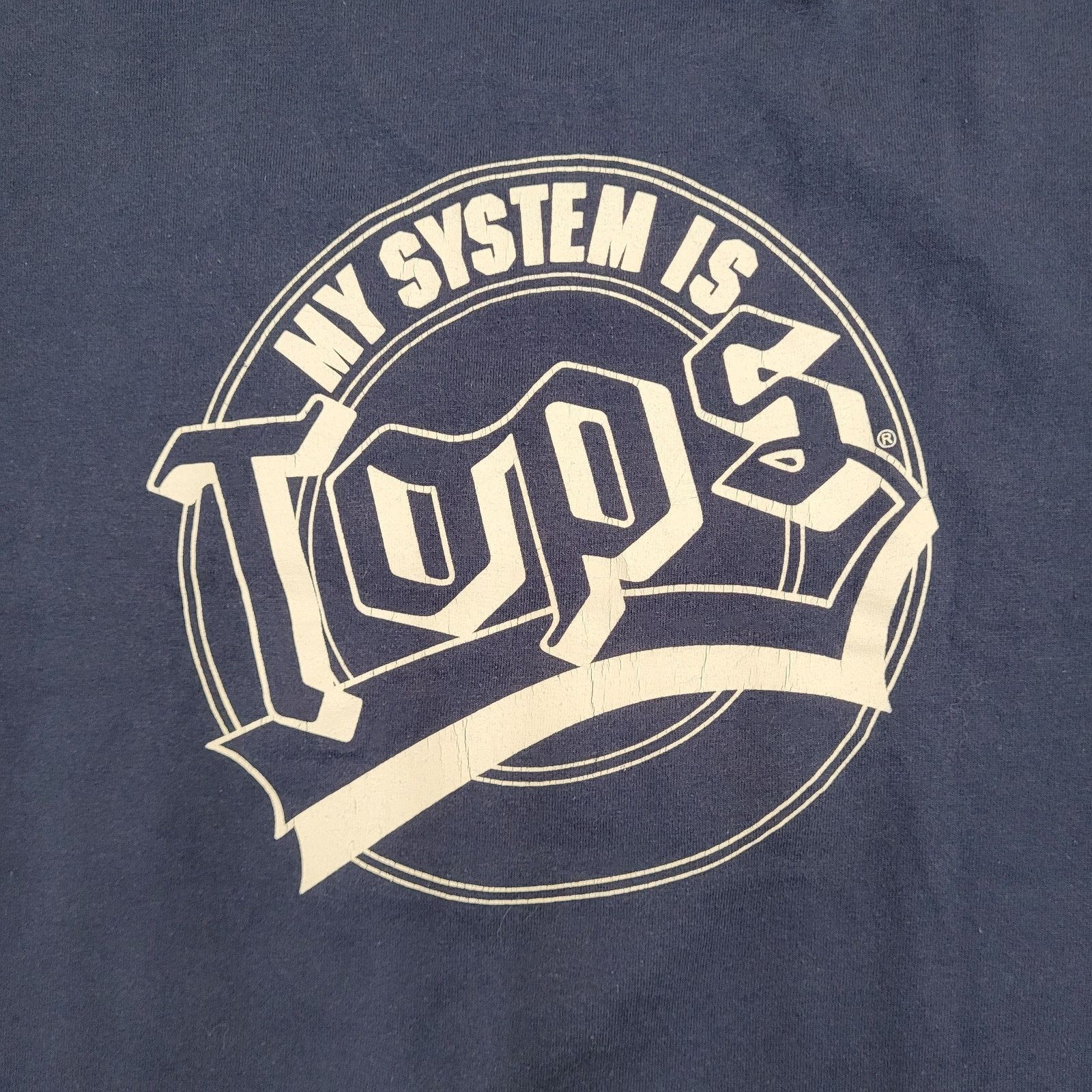 Vintage Vintage 90s Screen-Stars Shirt Women M/L 19x26 Navy-Blue USA Size L / US 10 / IT 46 - 10 Thumbnail