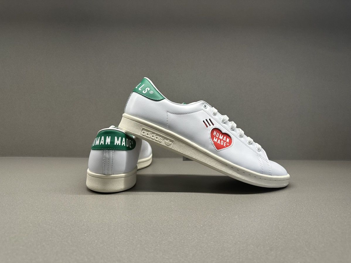 Adidas × Pharrell Adidas Stan Smith Human Made White Green Size US 8.5 / EU 41-42 - 7 Thumbnail