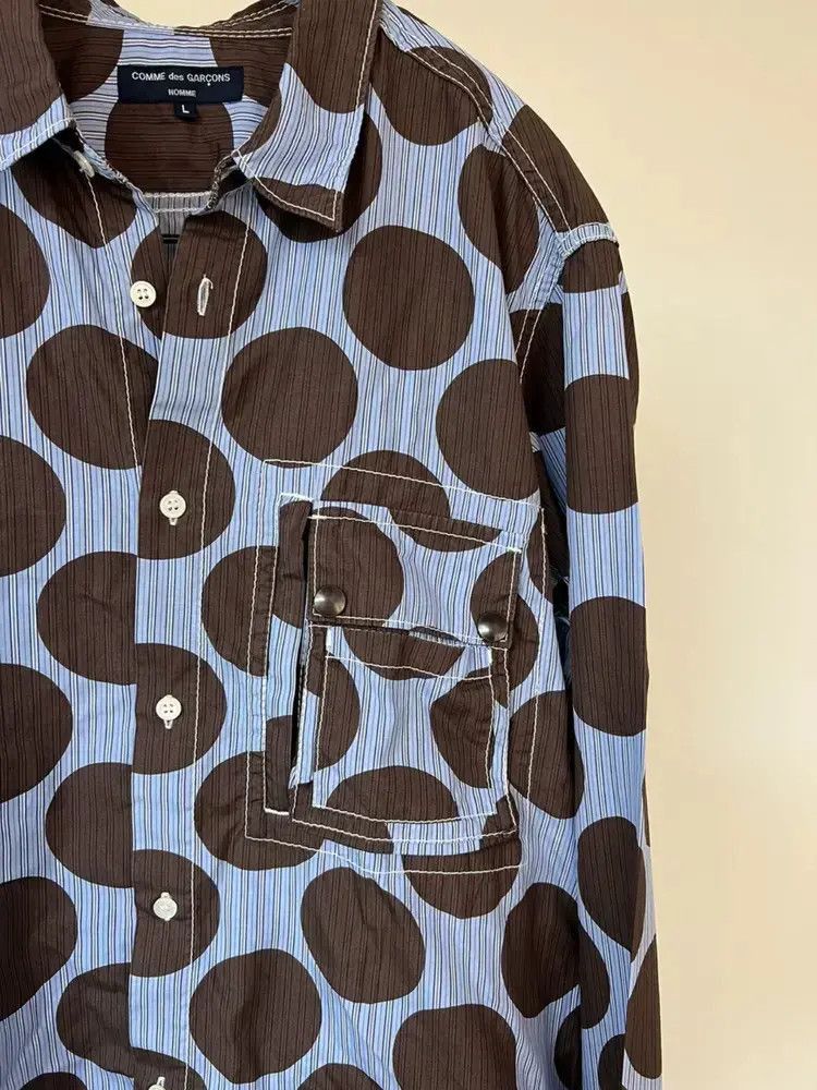 Comme des Garcons Comme des Garcons Homme polka dot shirt Size US L / EU 52-54 / 3 - 3 Thumbnail