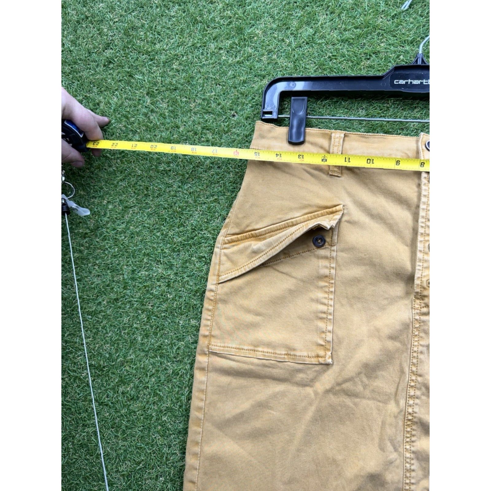 Anthropologie Anthropologie Skirt Womens 4 Mustard Brown Boho Denim Cotton Spandex Pockets All Seasons Vintage: No Size 27" / US 4 / IT 40 - 3 Thumbnail