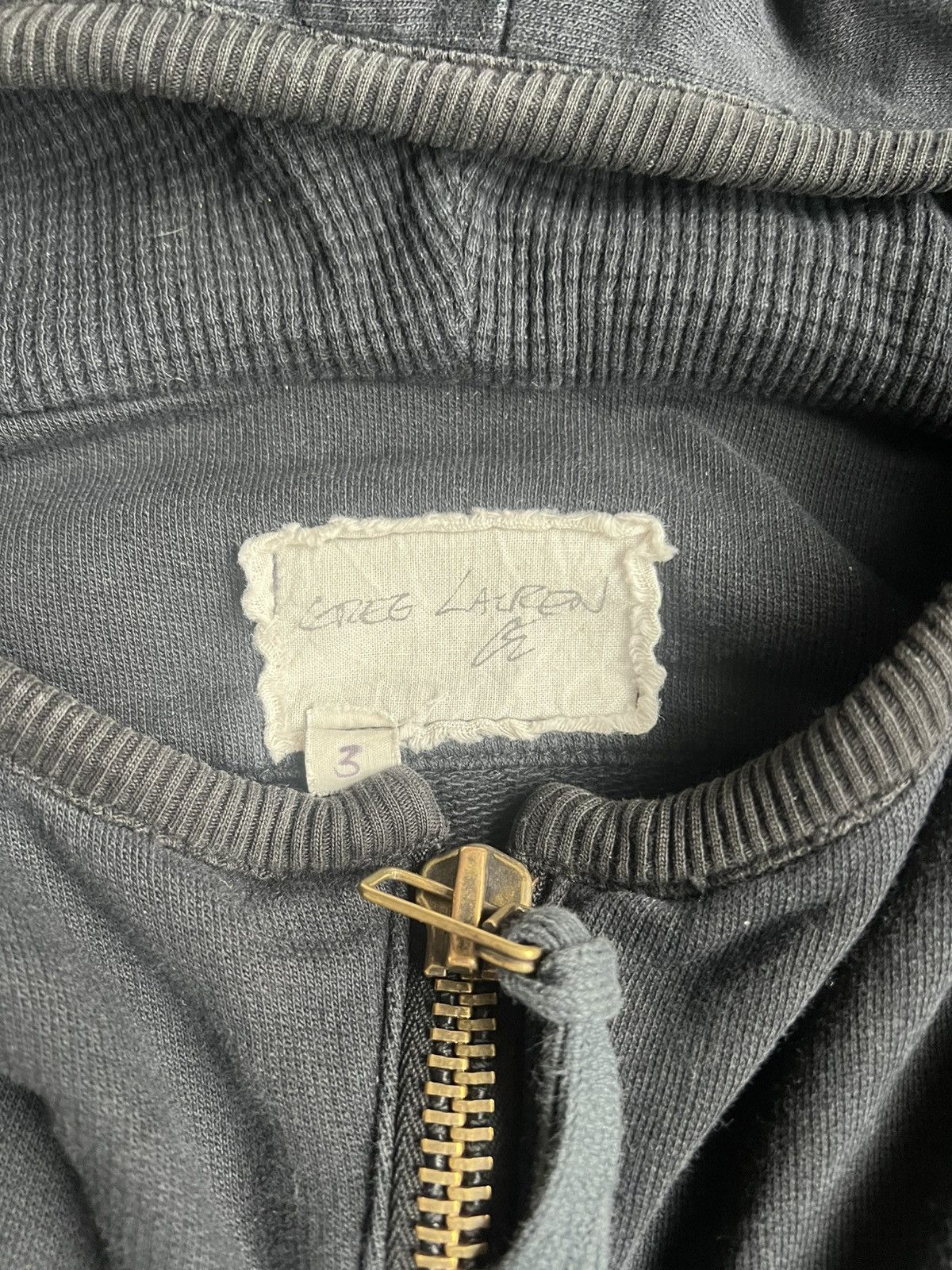 Greg Lauren Greg Lauren 50/50 Black Fleece Canvas High Tech Track Jacket Size US L / EU 52-54 / 3 - 9 Thumbnail