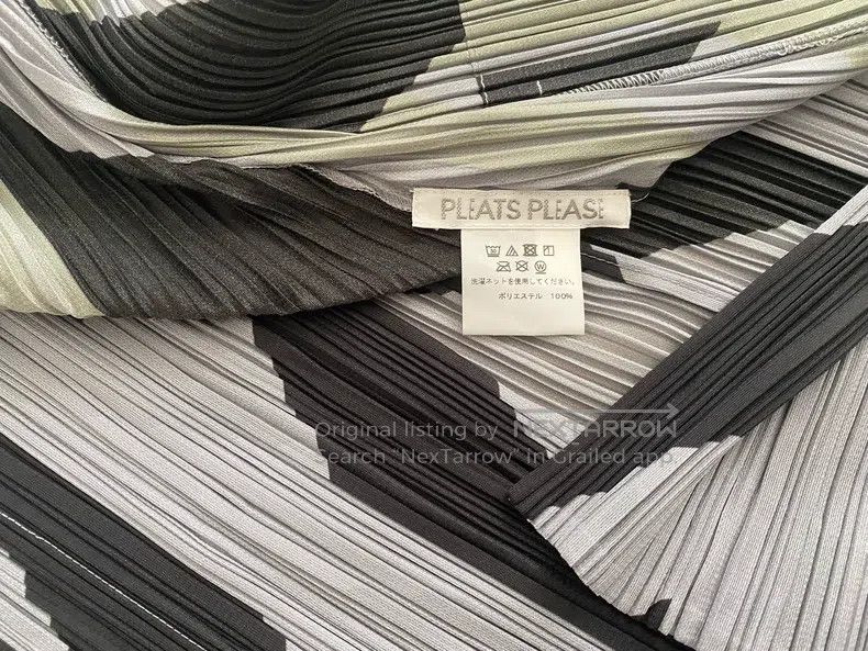 Issey Miyake Issey Miyake Long Cardigan Black Gray Color Block Size L / US 10 / IT 46 - 4 Thumbnail