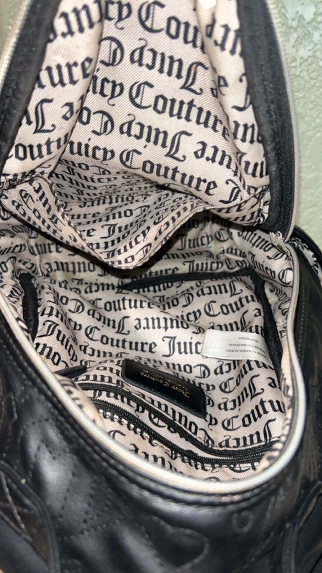 Juicy Couture Women's Juicy Couture Black One Size Backpack with Gold Hard Size ONE SIZE - 3 Thumbnail