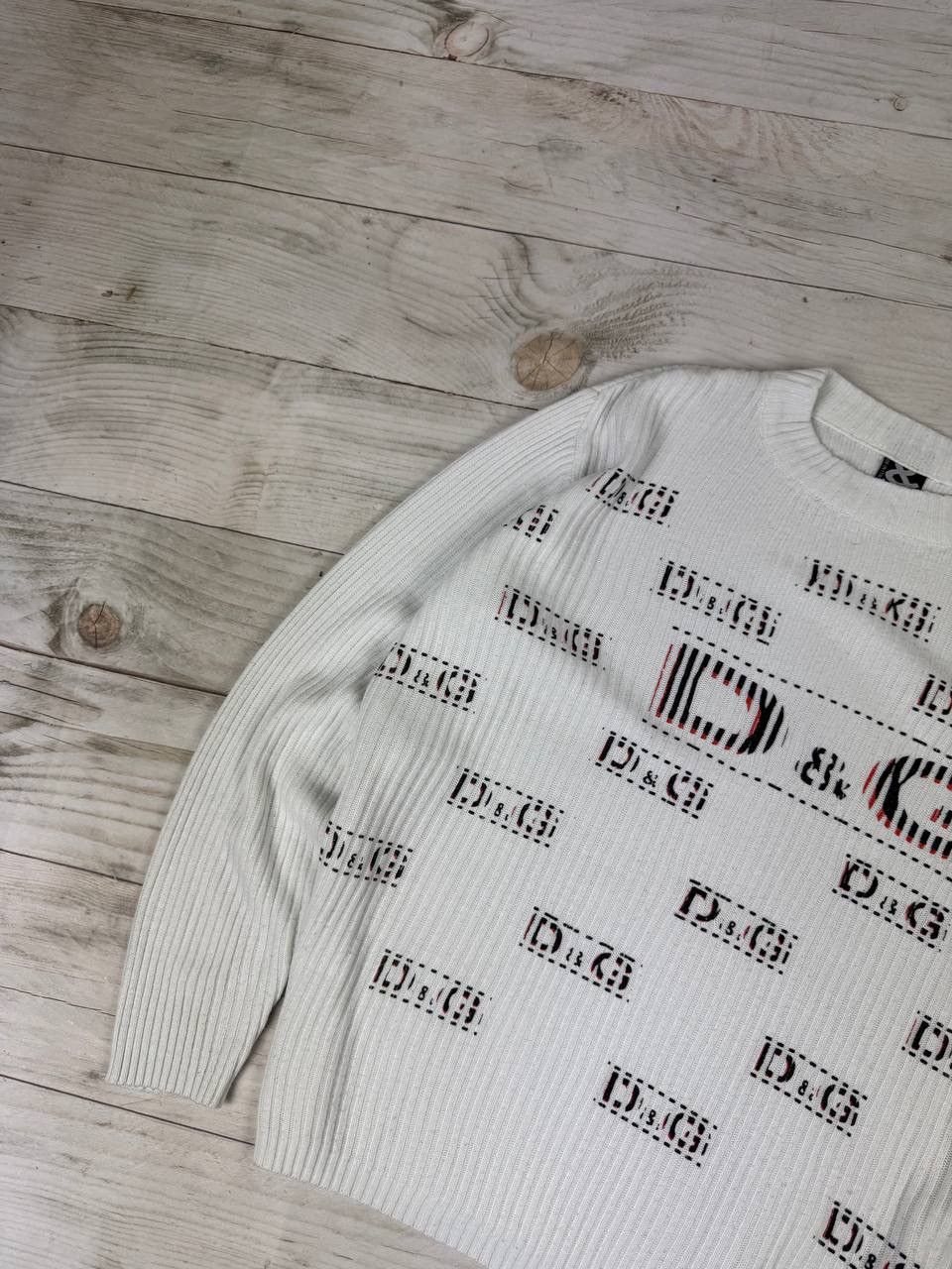 Dolce & Gabbana Vintage Dolce Gabbana Sweater Knit Big Logo Ribbed 90s Size US L / EU 52-54 / 3 - 5 Thumbnail