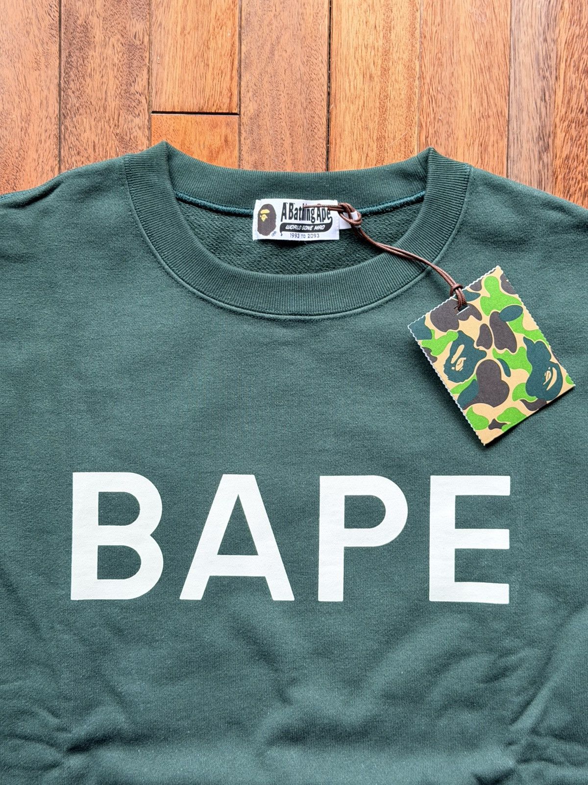 Bape BAPE X HIDDEN BATHING APE CREWNECK - XL - GREEN Size US XL / EU 56 / 4 - 3 Thumbnail