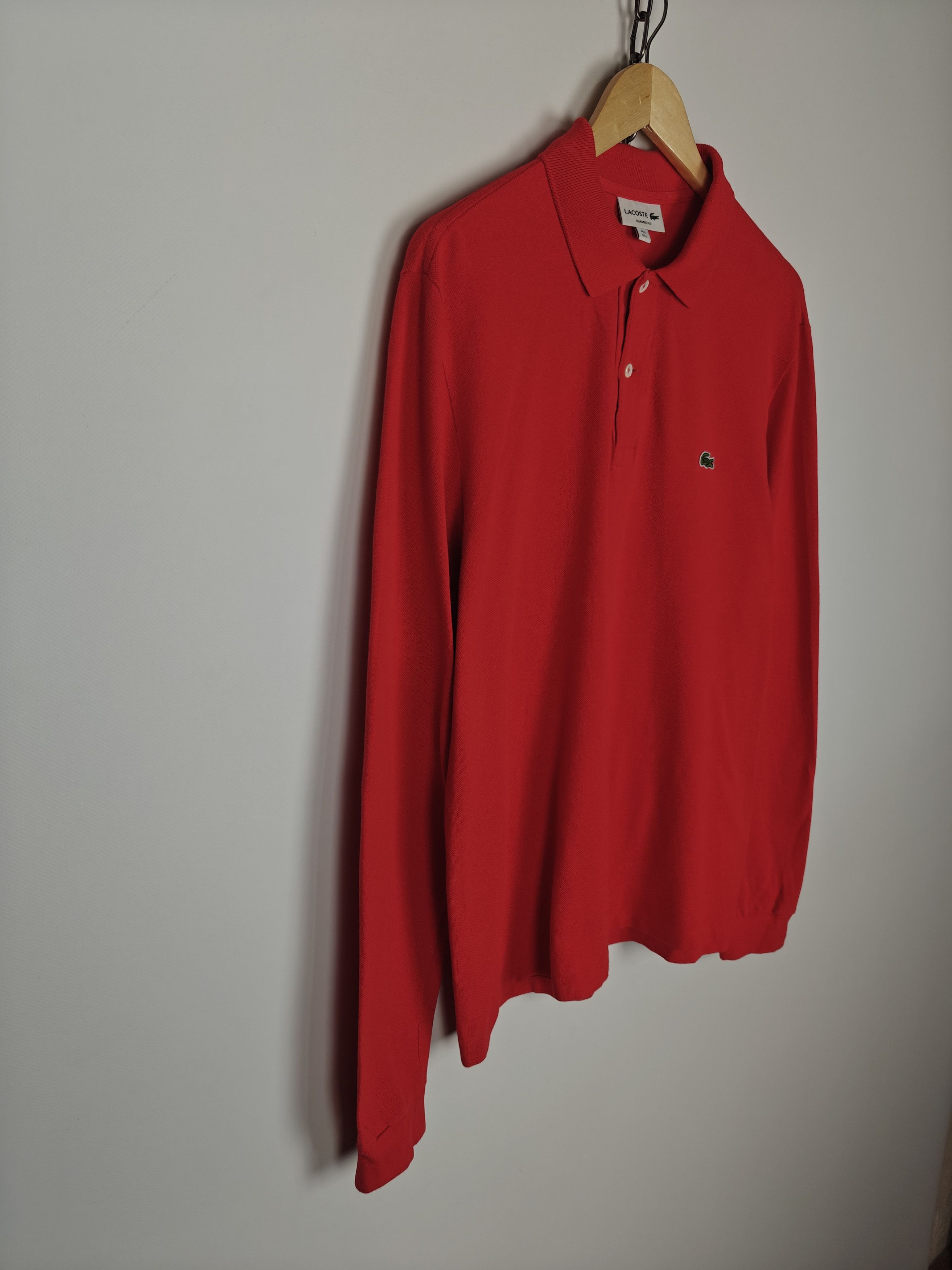 Lacoste Lacoste Basic Long Sleeve Pullover Logo Red size L Size US L / EU 52-54 / 3 - 5 Thumbnail