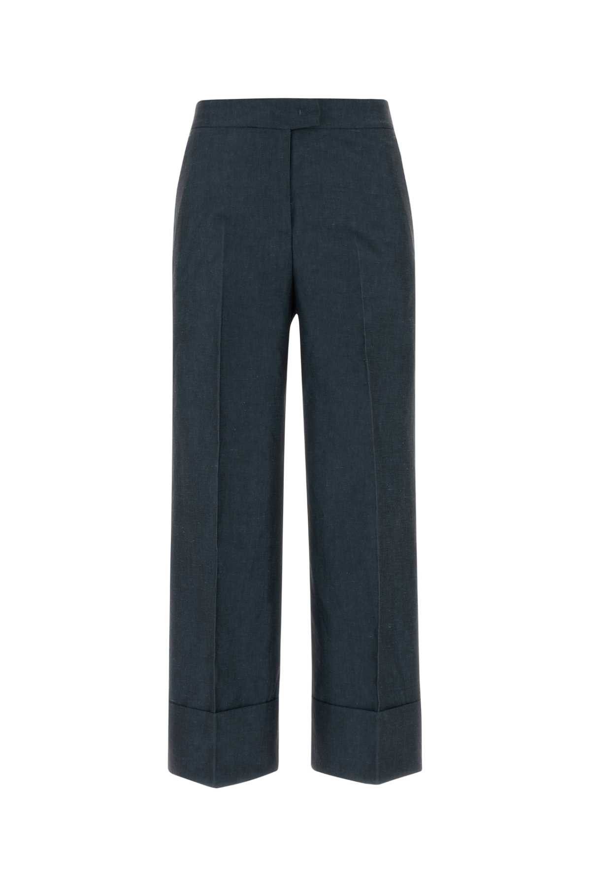 PT Torino Denim Blue Cotton Blend Colette Palazzo Pant Size 26" / US 2 / IT 38 - 1 Thumbnail