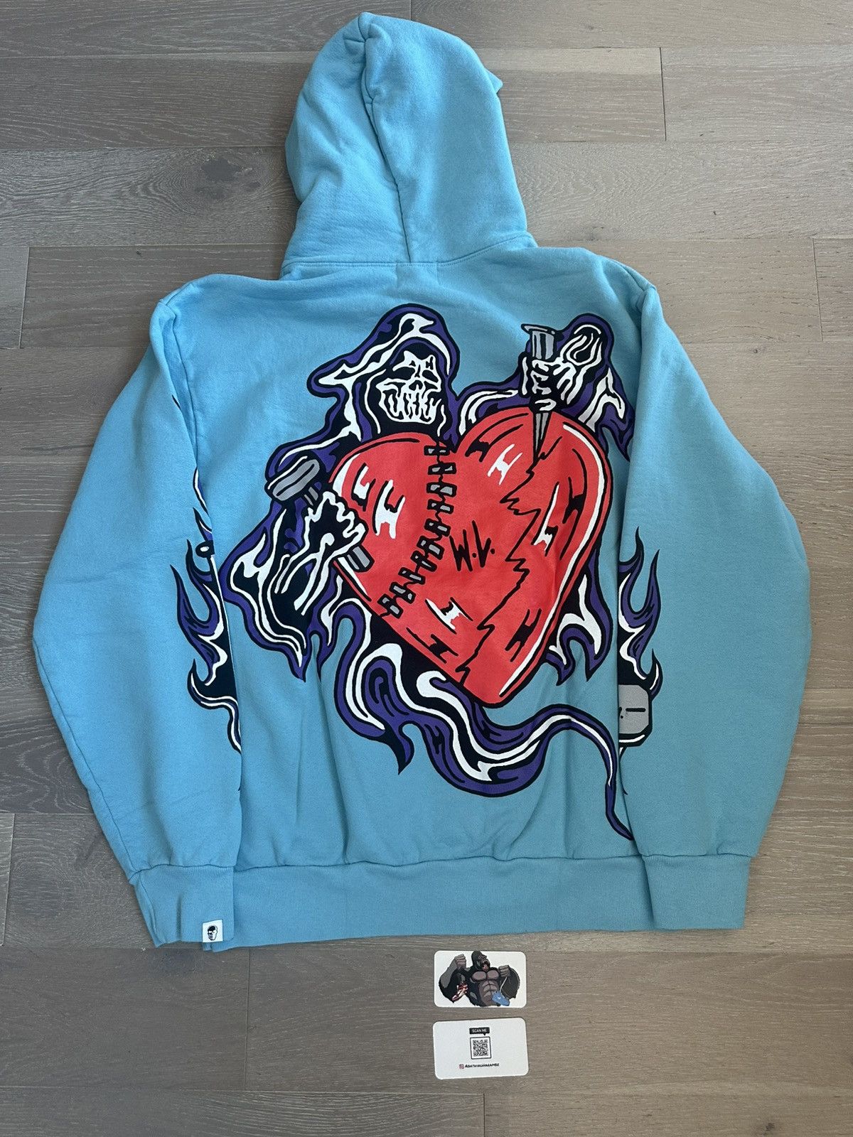 Warren Lotas Warren Lotas Broken Heart Reaper Hoodie Size US L / EU 52-54 / 3 - 3 Thumbnail