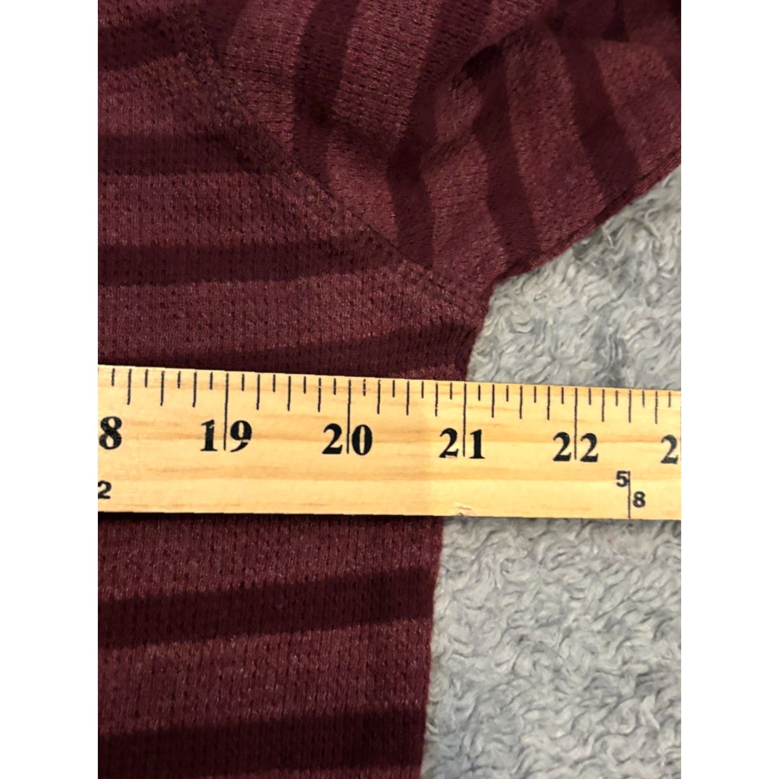 Vintage US Polo Assn Thermal Henley Shirt Mens Small Maroon Striped Pullover Stretch Size US S / EU 44-46 / 1 - 3 Thumbnail