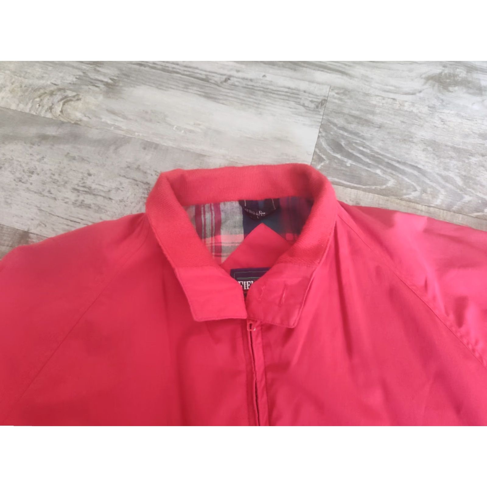 Vintage VINTAGE Field & Stream Gordon & Ferguson Jacket Mens Large Long Red Flannel Lined Zip Collar Windbreaker Casual Travel Size US L / EU 52-54 / 3 - 4 Thumbnail