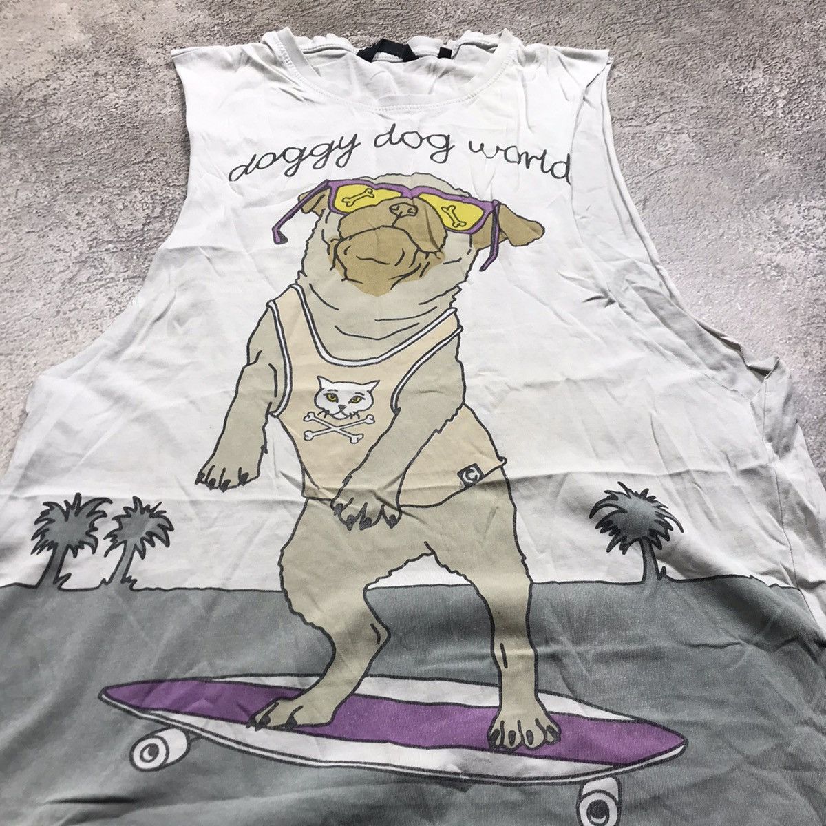 Vintage Vintage 90s Doggy Dog World Graphic Tee Skate Funny Y2K L Size US L / EU 52-54 / 3 - 3 Thumbnail