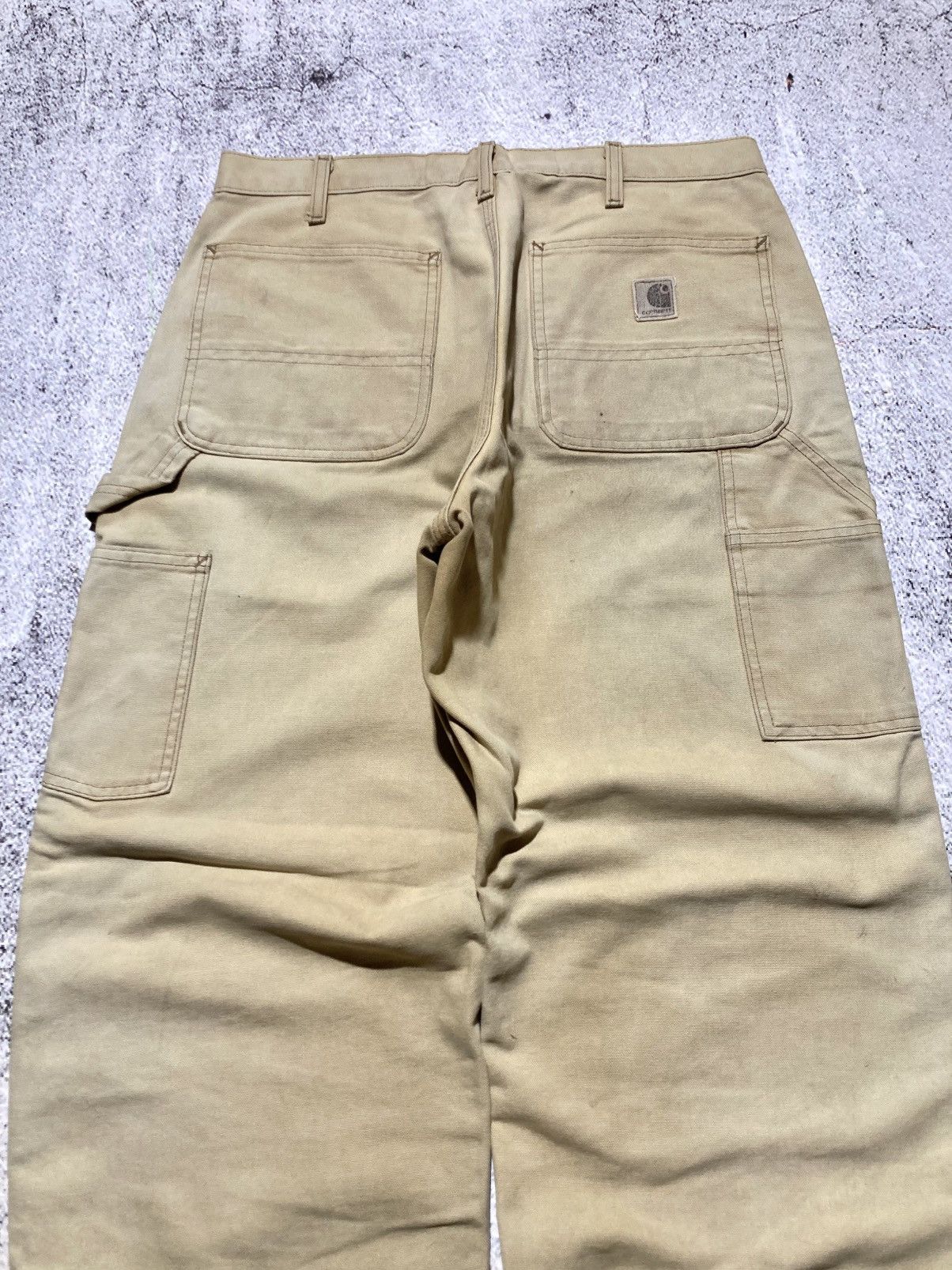 Carhartt 1990s Vintage Carhartt B11 BRN Carpenter Duck Pants Workwear Size US 32 / EU 48 - 2 Thumbnail