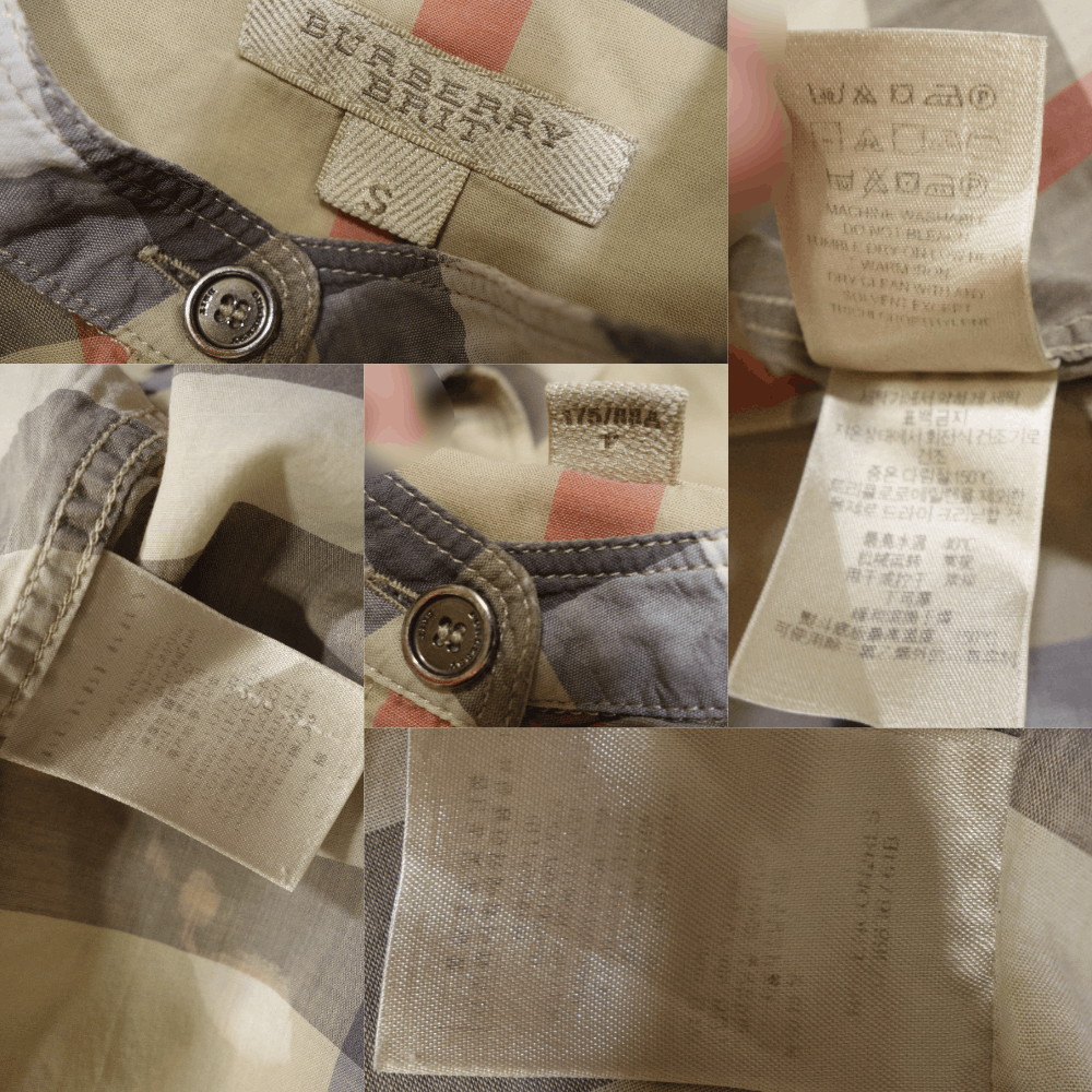 Burberry Brit Nova Check Blouse Size S / US 4 / IT 40 - 9 Thumbnail