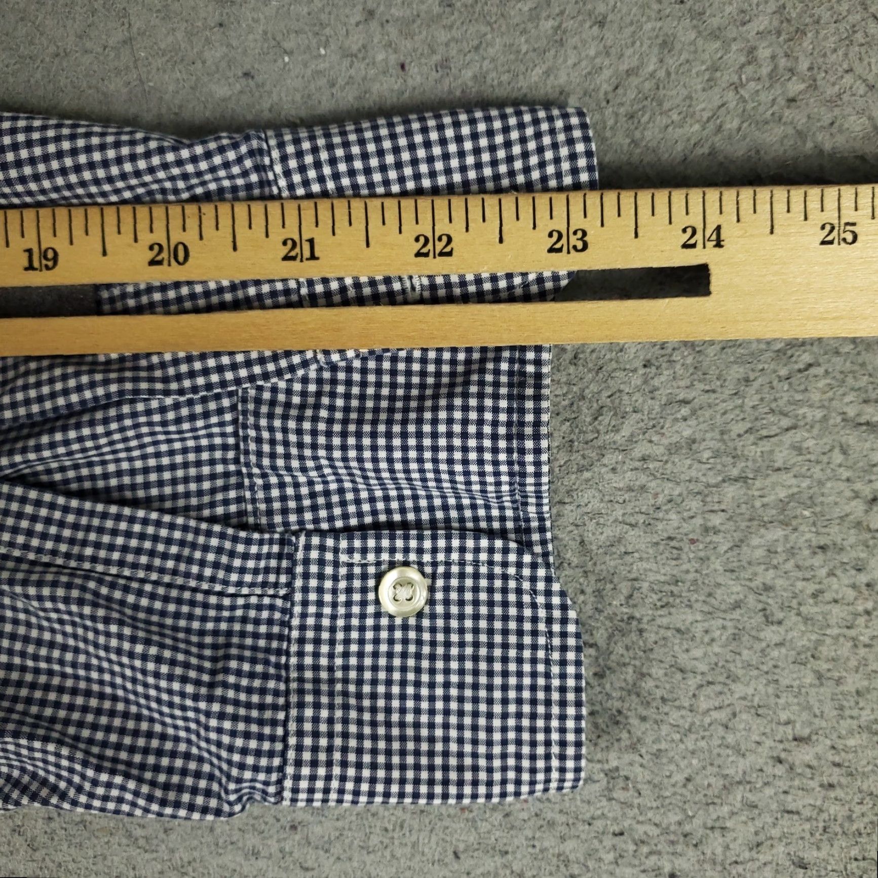 Brooks Brothers VINTAGE Brooks Brothers Dress Shirt Mens 15.5 Blue Check Long Sleeve Casual Business Wedding Men's Size 40R - 6 Thumbnail