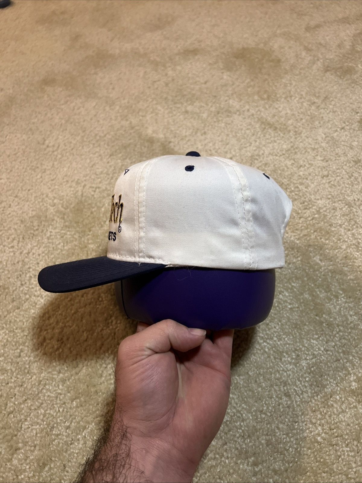 Sports Specialties Sports Specialties Georgia Tech Yellow Jackets Twill hat Size ONE SIZE - 2 Thumbnail