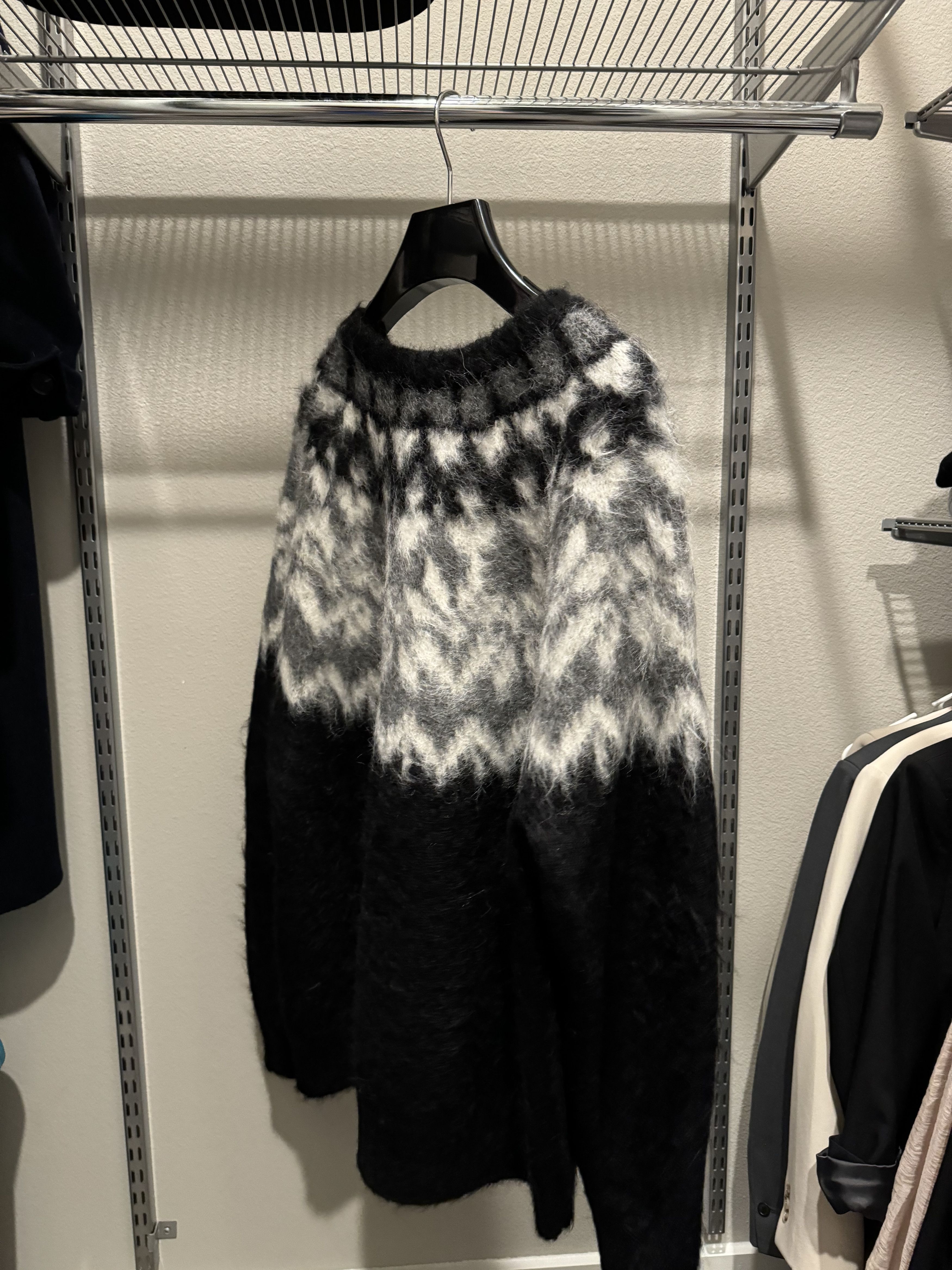 Celine × Hedi Slimane Celine Alpaca Wool Oversized Sweater FW21 Size US M / EU 48-50 / 2 - 6 Thumbnail