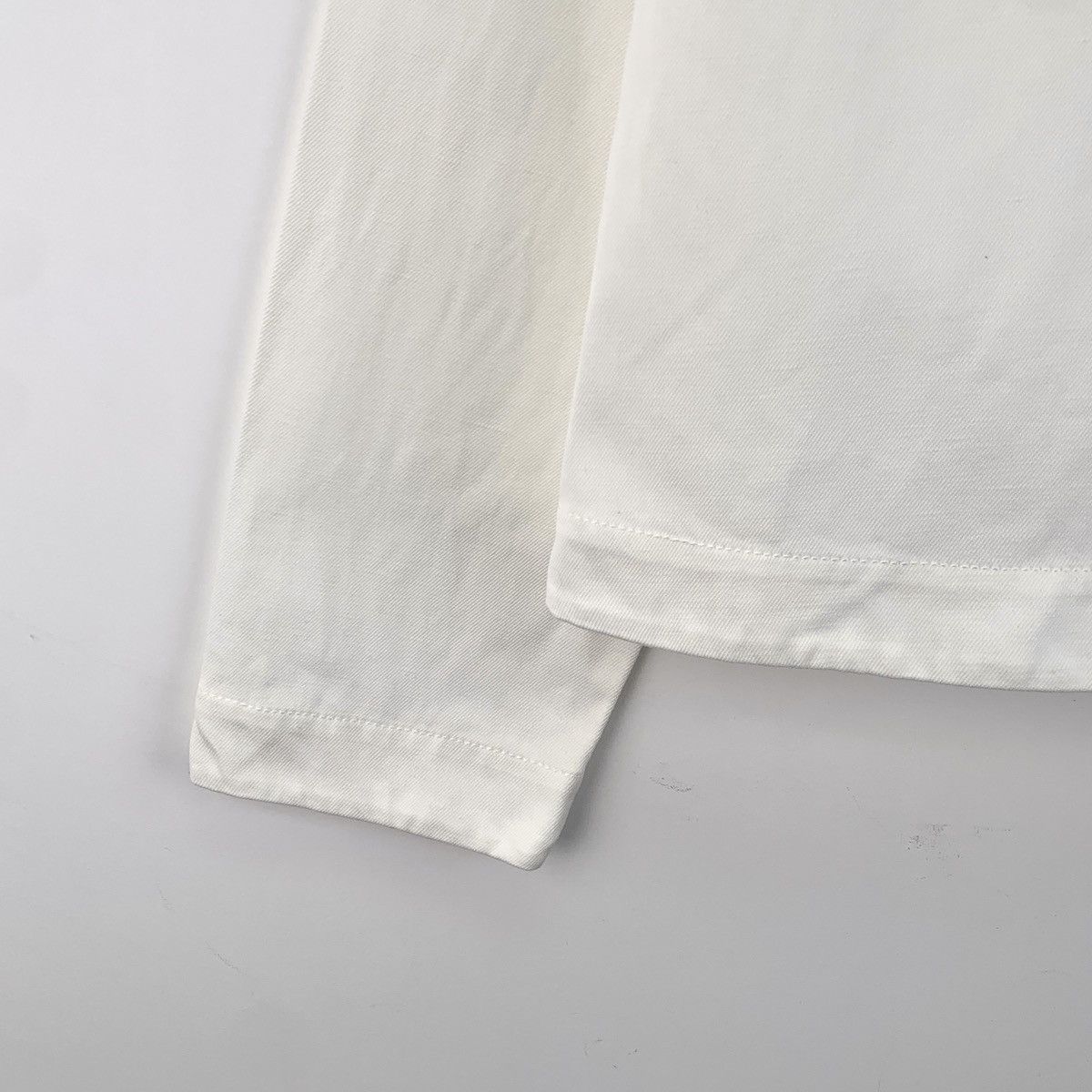 Loro Piana Loro Piana White Pocket Cotton Long Sleeve Top Size S / US 4 / IT 40 - 4 Thumbnail