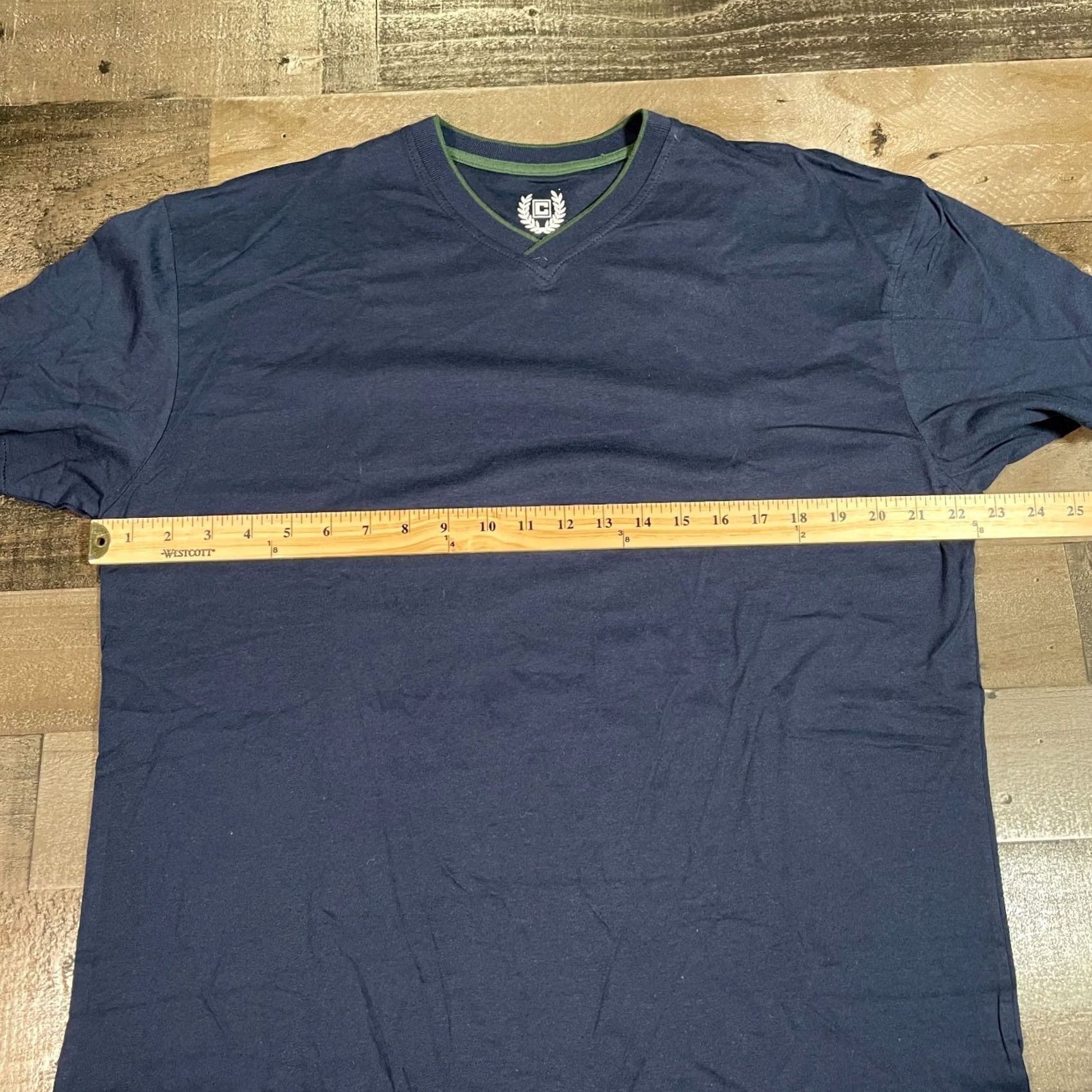 Chaps Chaps Blue V-Neck T-Shirt Mens S Small Short Sleeves Pullover Casual Tee Size US S / EU 44-46 / 1 - 6 Thumbnail