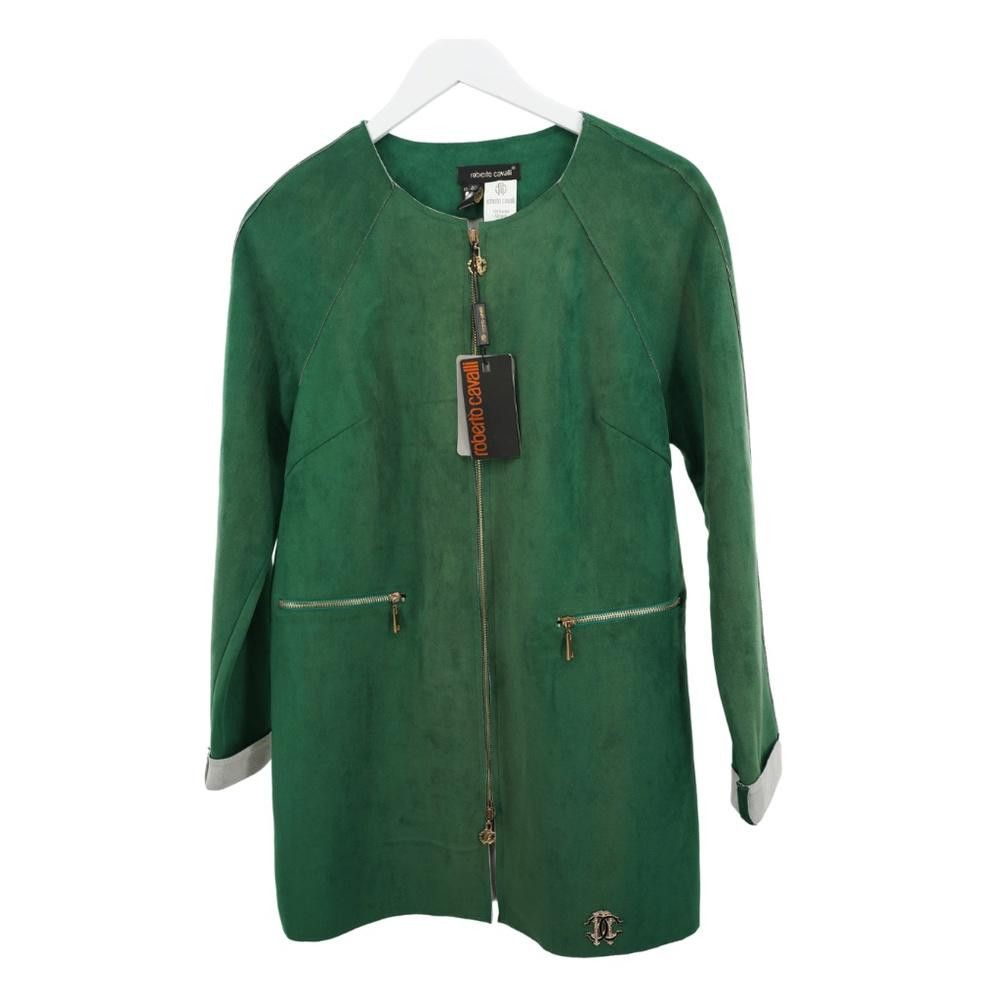 Roberto Cavalli NWT Roberto Cavelli Suede Jacket Emerald Size S Size S / US 4 / IT 40 - 1 Thumbnail