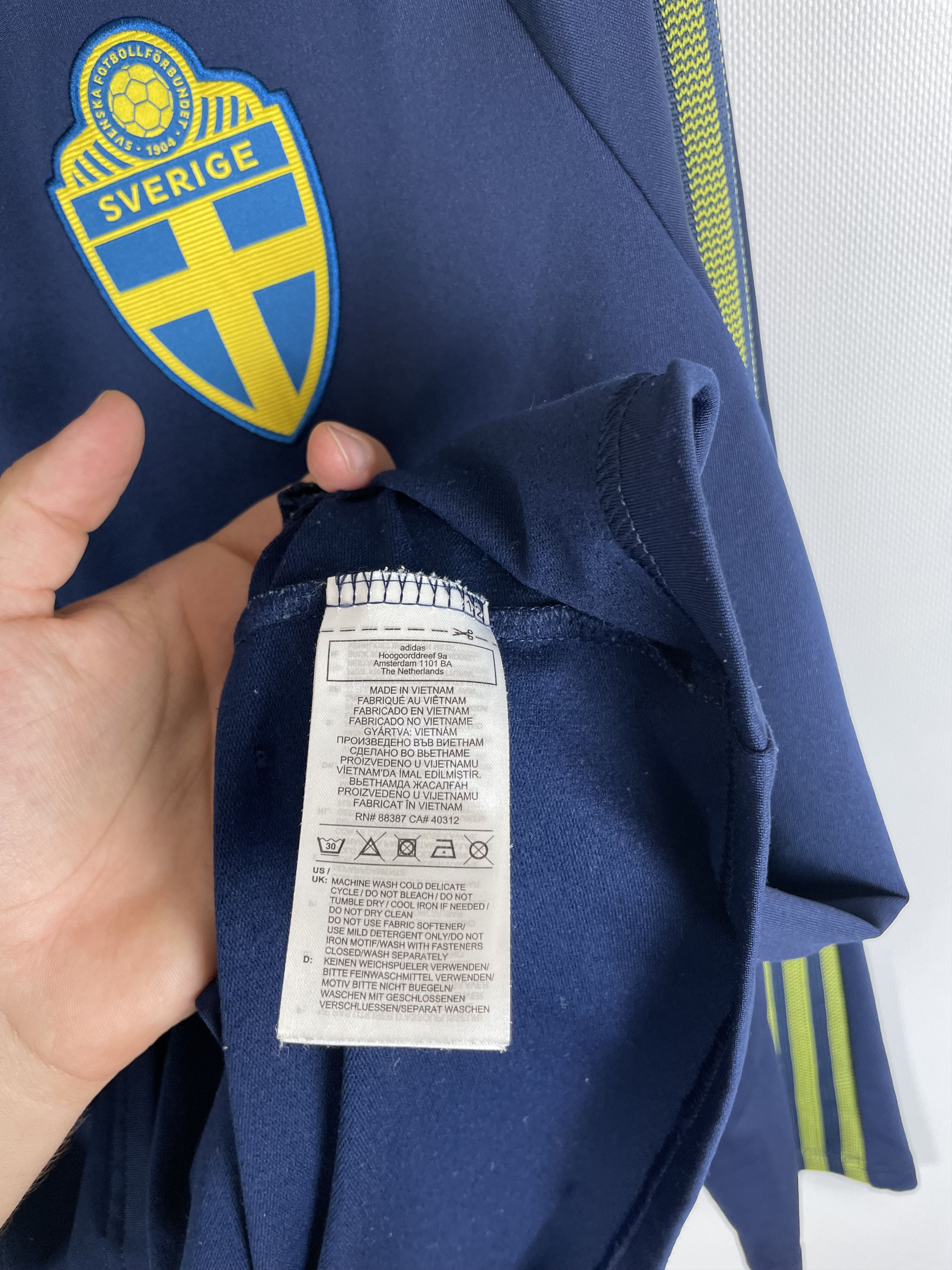 Adidas Adidas Sweden Sverige Training Zip Size US M / EU 48-50 / 2 - 6 Thumbnail