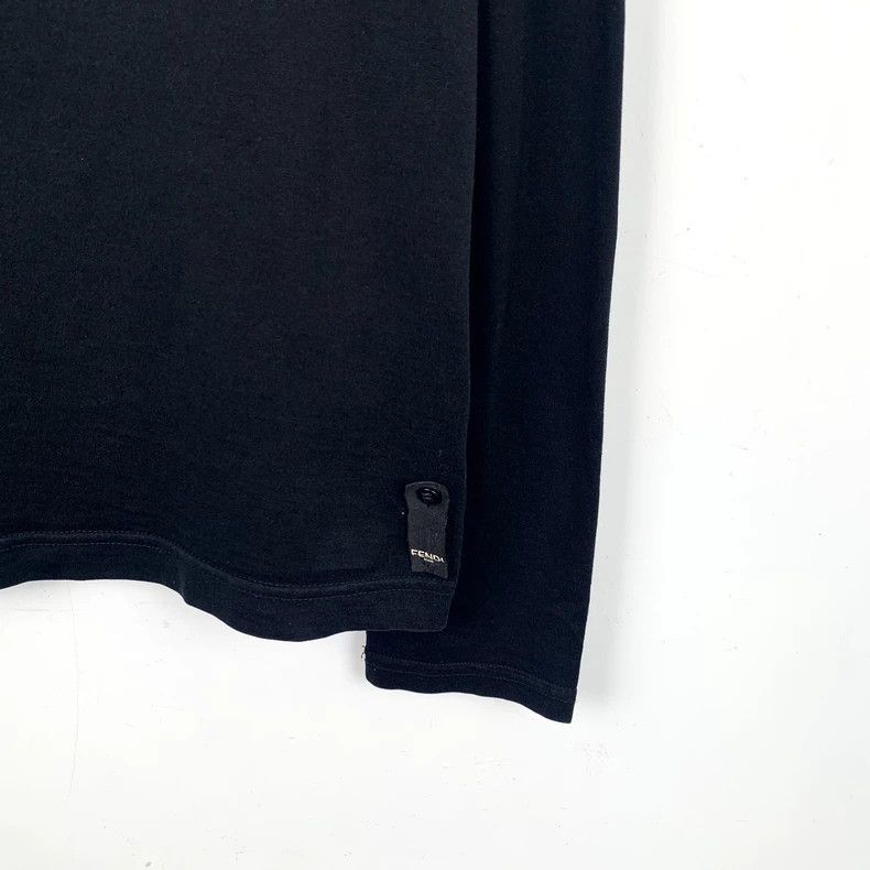 Fendi Fendi Black Long Sleeve Sweatshirt with Embellishments Size US M / EU 48-50 / 2 - 5 Thumbnail