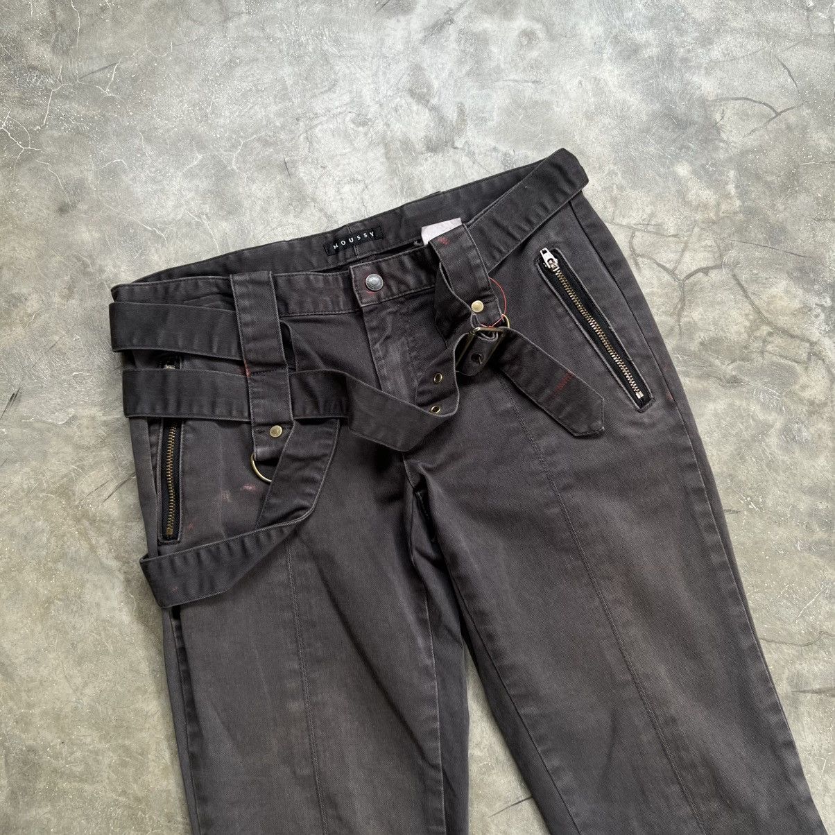 Undercover 2000s Moussy Undercover Washed Bondage Bottom Zip Pants Size US 27 - 4 Thumbnail