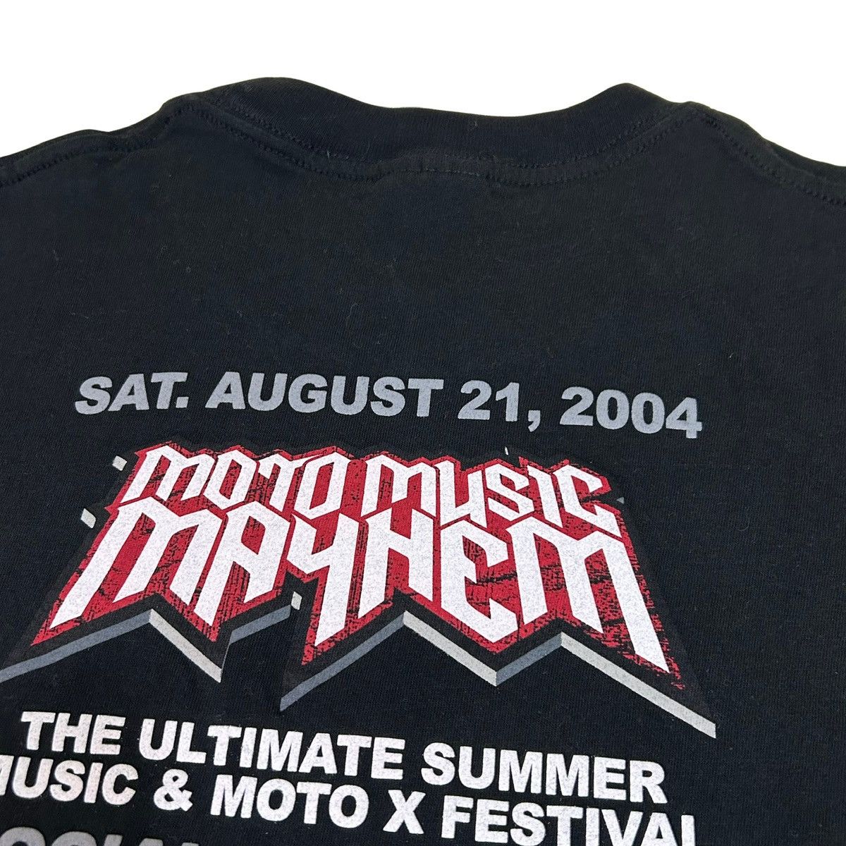 Vintage 2004 Moto Music Mayhem Metal Concert Festival T Shirt Size US L / EU 52-54 / 3 - 5 Thumbnail