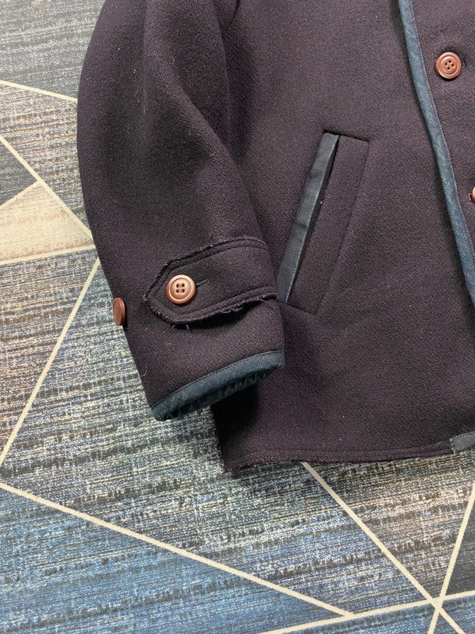 Indigo × Japanese Brand Pallas Palace Japan Like Kapital Melton Wool Denim Jacket Size US S / EU 44-46 / 1 - 4 Thumbnail
