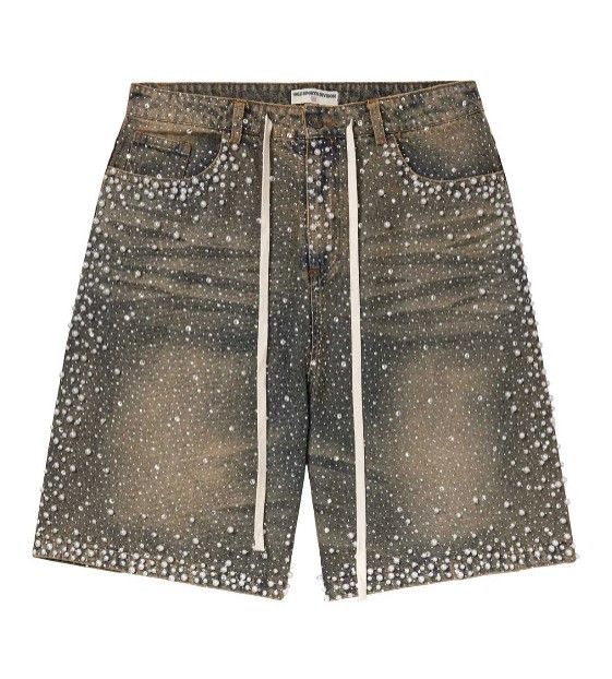 Vale VALE "Rainstorm" Mid Wash Blue Jorts Size US 36 / EU 52 - 1 Preview