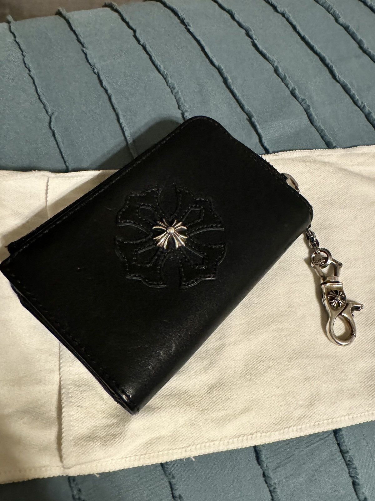 Chrome hearts wallet with chain