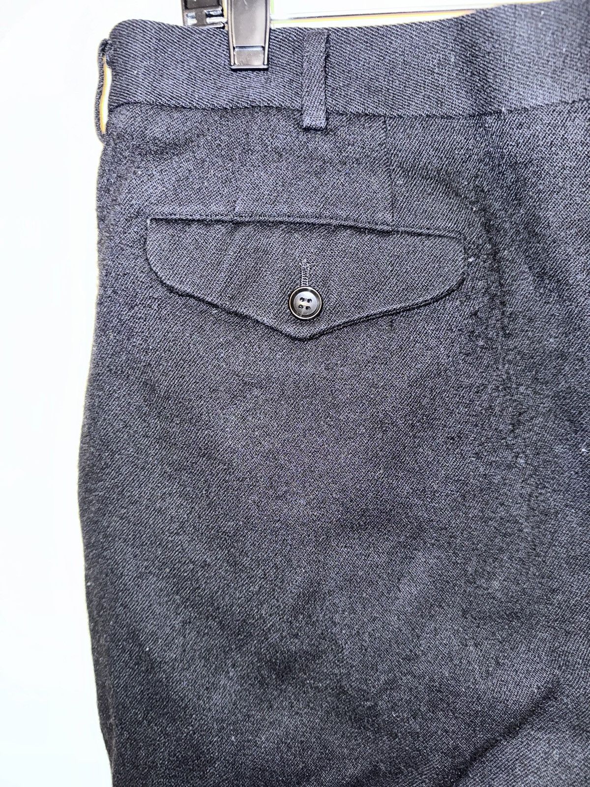 Comme des Garcons × Comme des Garcons Homme Plus COMME DES GARÇONS HOMME PLUS Black Gabardine Trousers Size US 34 / EU 50 - 11 Thumbnail