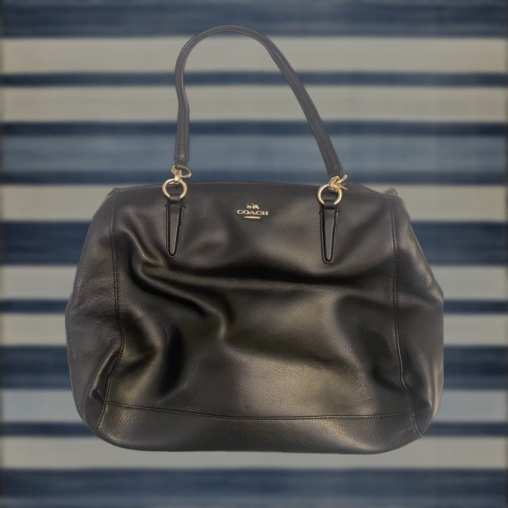 Coach VINTAGE? COACH Leather Double Zip Shoulder Bag Black Size ONE SIZE - 1 Thumbnail