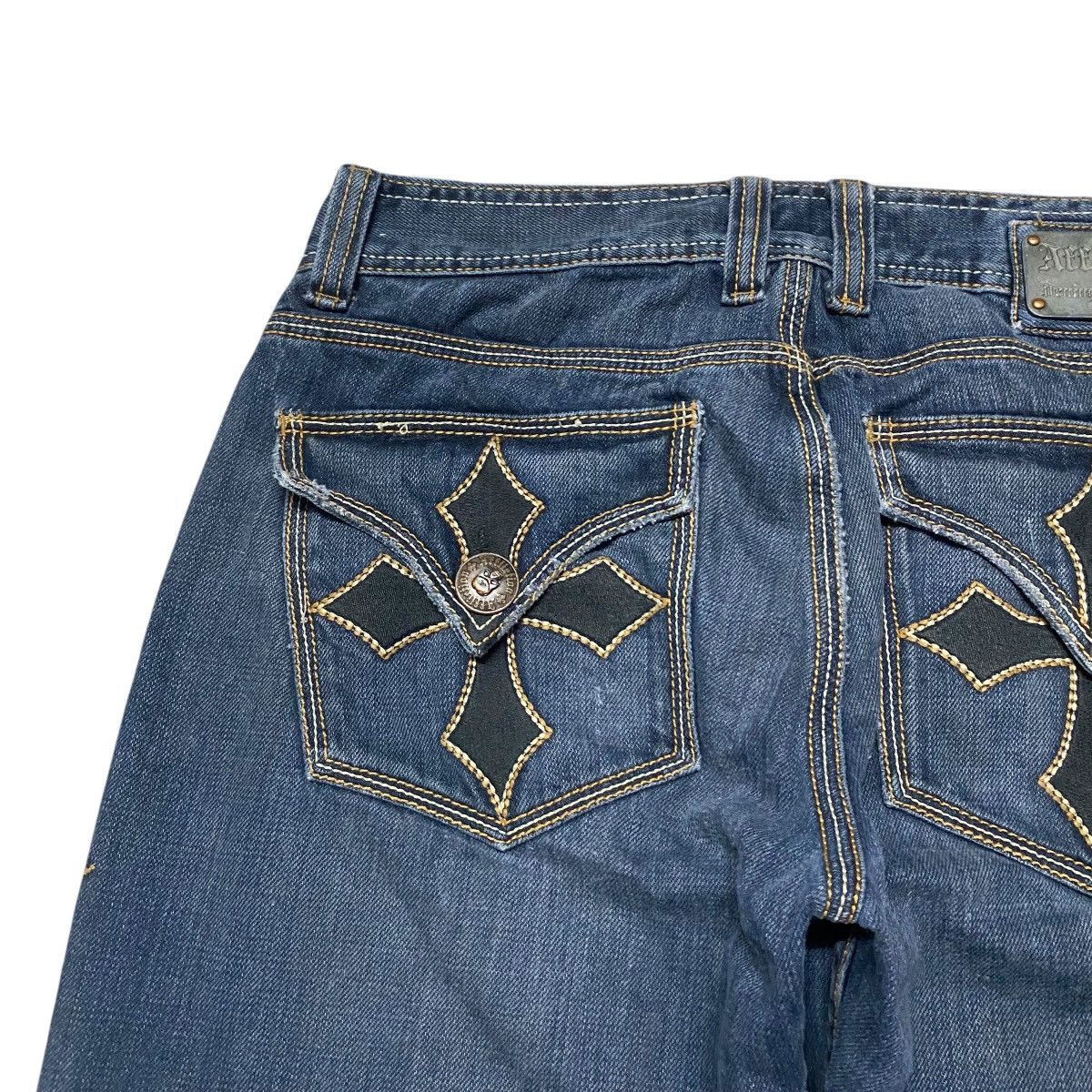 Affliction Vintage Y2K AFFLICTION Denim Embroidered Jeans Size US 32 / EU 48 - 12 Thumbnail
