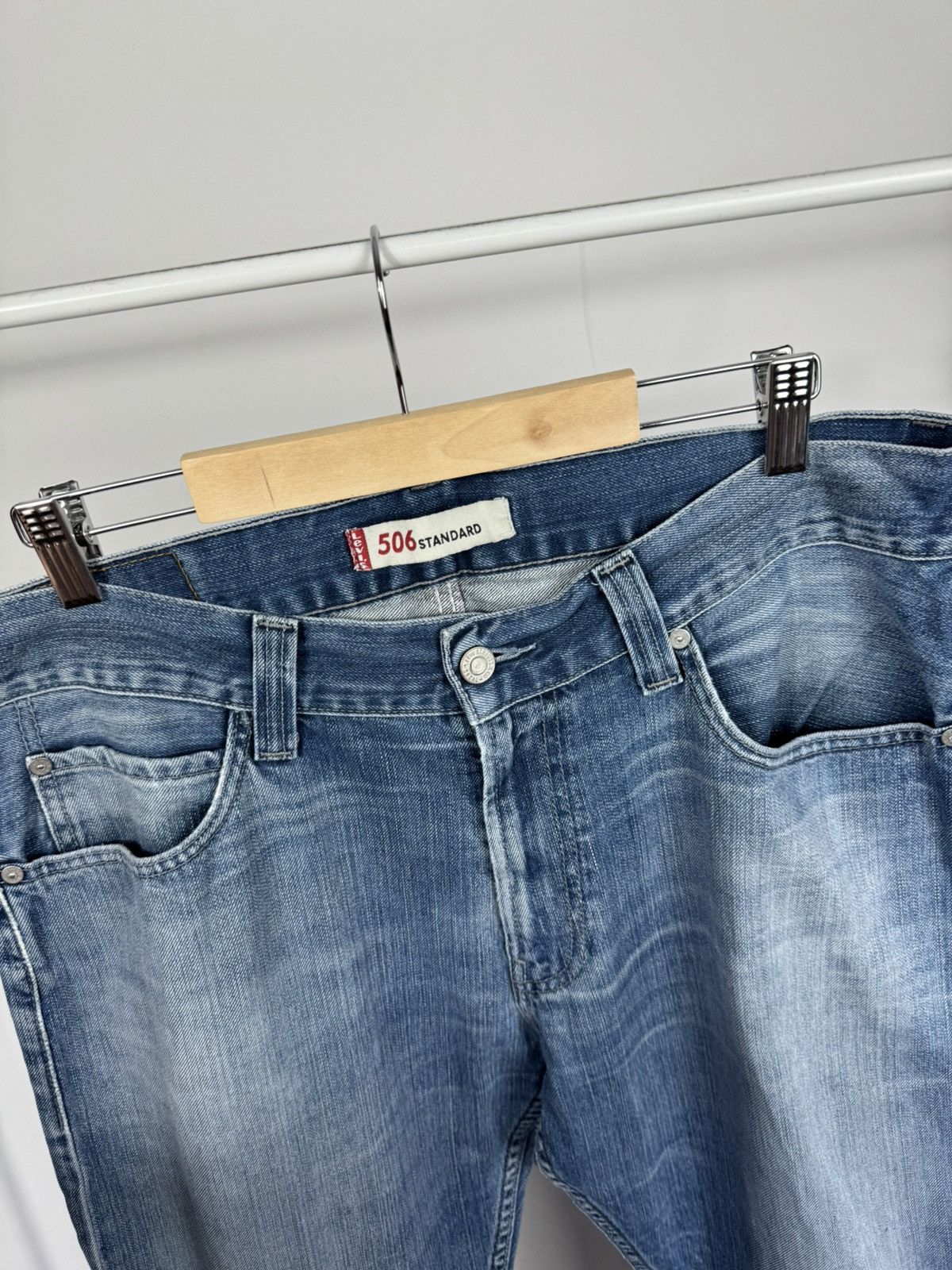 Levi's Levi’s 506 Standard Men’s Jeans W36 Faded Blue Denim Pants Size US 36 / EU 52 - 12 Thumbnail
