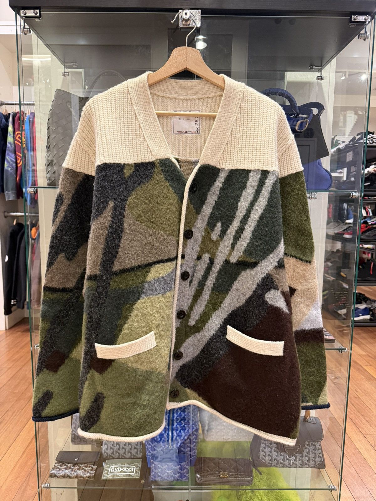 Sacai Kaws Knit Cardigan