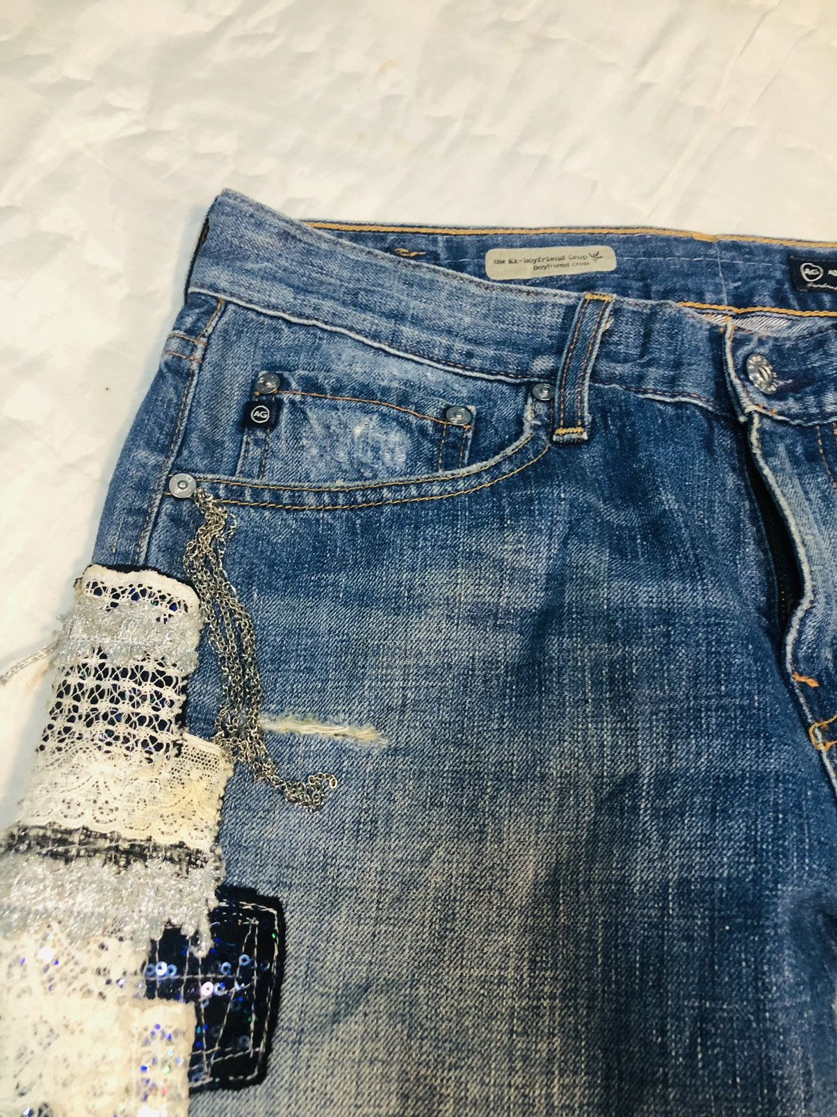 AG Adriano Goldschmied Distressed Denim Adriano Goldschmied Jeans MadeInUsa (3) Size 32" / US 10 / IT 46 - 7 Thumbnail