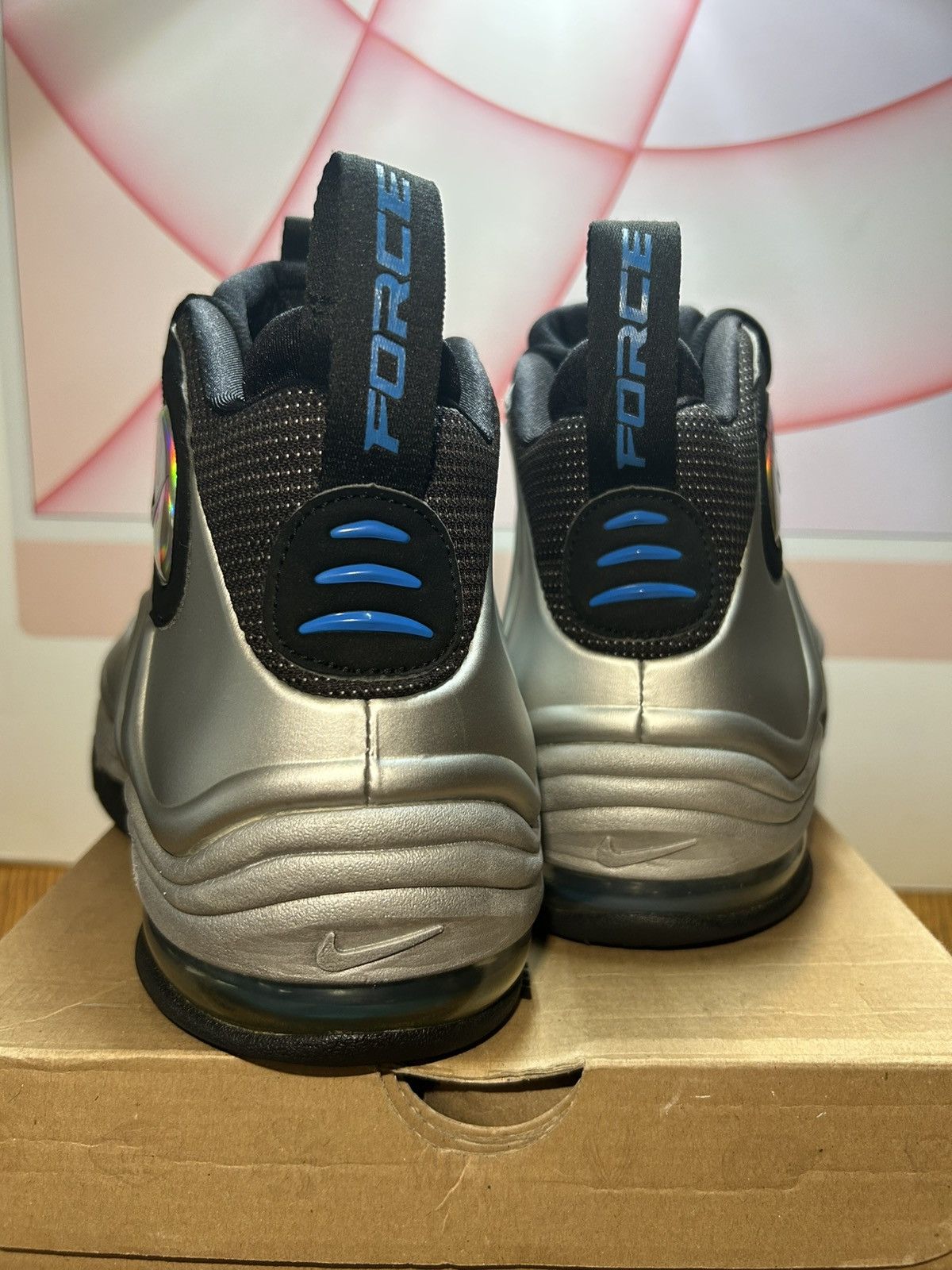 Nike Size 11 - Nike Total Air Foamposite Max Metallic Silver 2011 Size US 11 / EU 44 - 11 Thumbnail