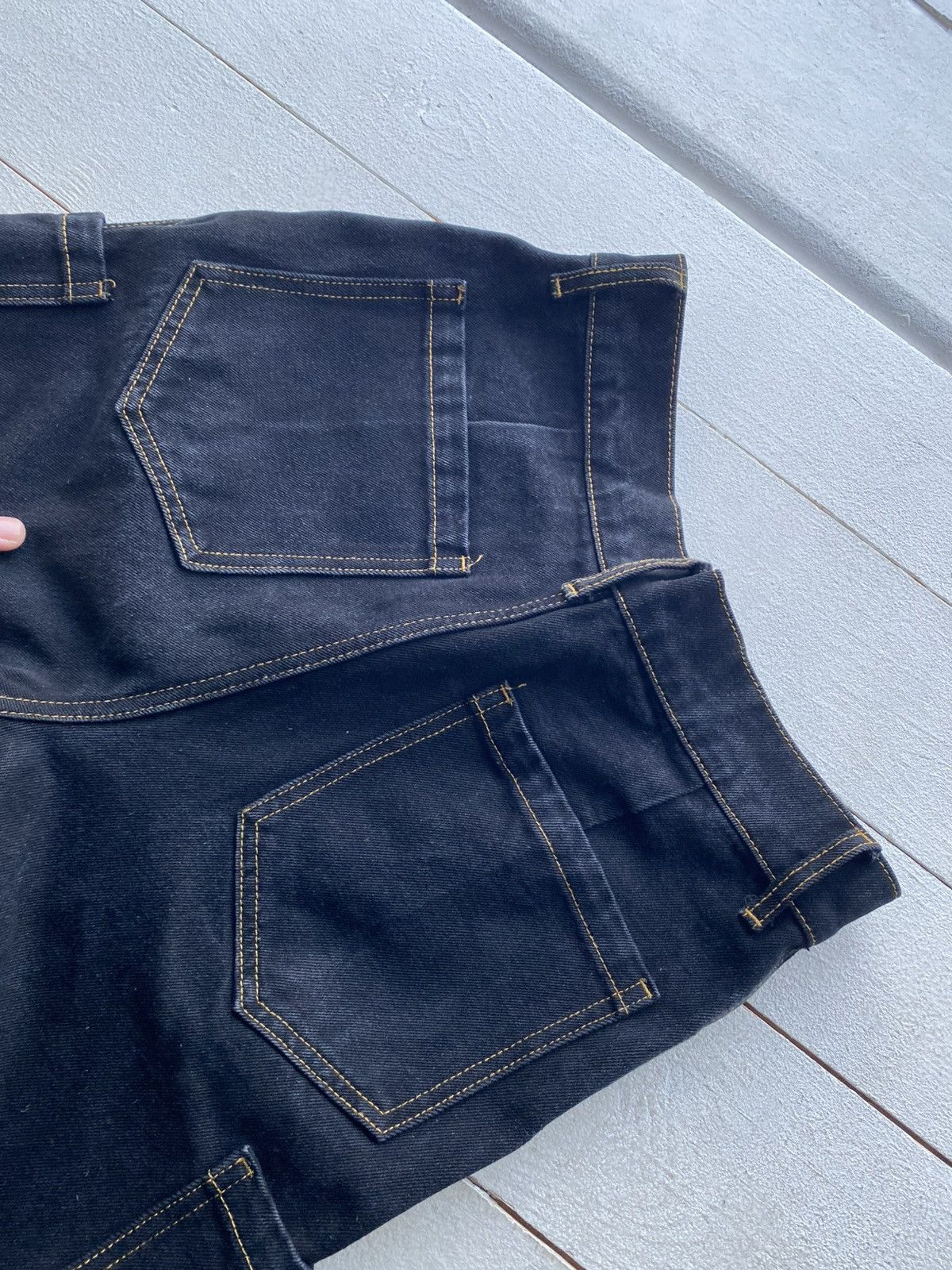 Japanese Brand ⚡️Spiritual Garment Japanese Style Multi Pocket Denim Pants Size US 31 - 11 Thumbnail
