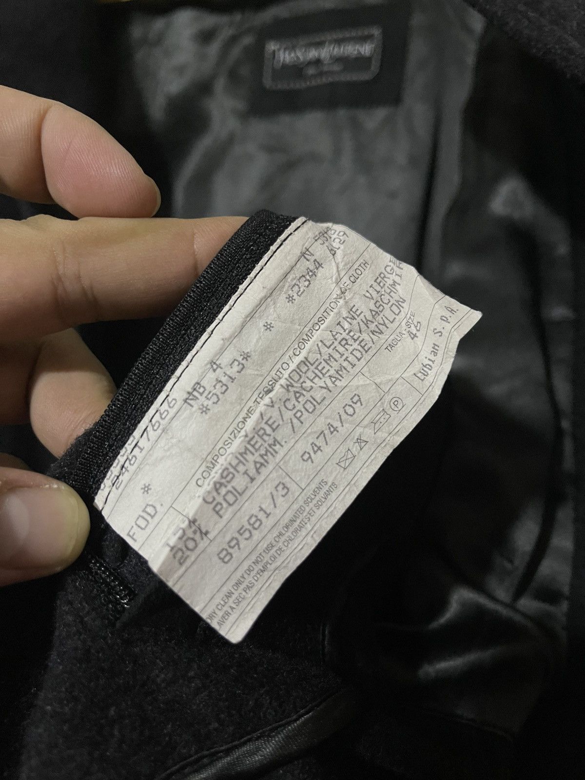 Yves Saint Laurent YSL Pour Homme Wool Coat Jacket Size US S / EU 44-46 / 1 - 10 Thumbnail