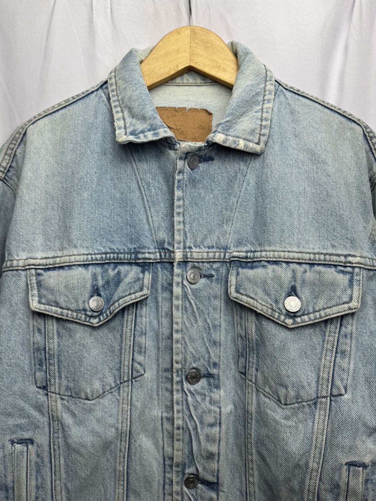 Gap × Japanese Brand Vintage Distressed Denim Jacket GAP USA Size US M / EU 48-50 / 2 - 2 Thumbnail