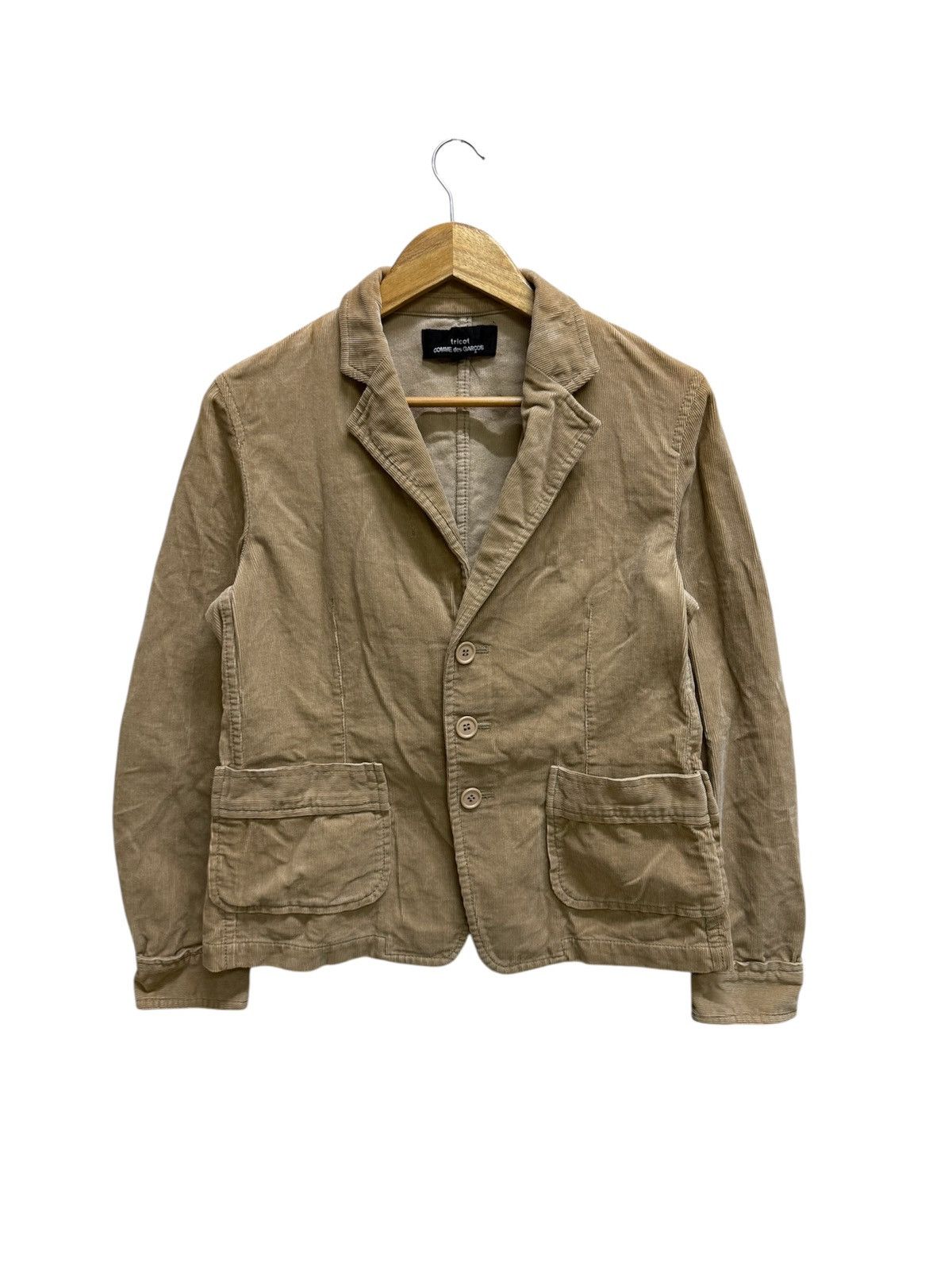 Tricot Comme des Garcons AD2005 tricot COMMES DES GARCONS CODUROY COAT JACKET Size S / US 4 / IT 40 - 1 Thumbnail