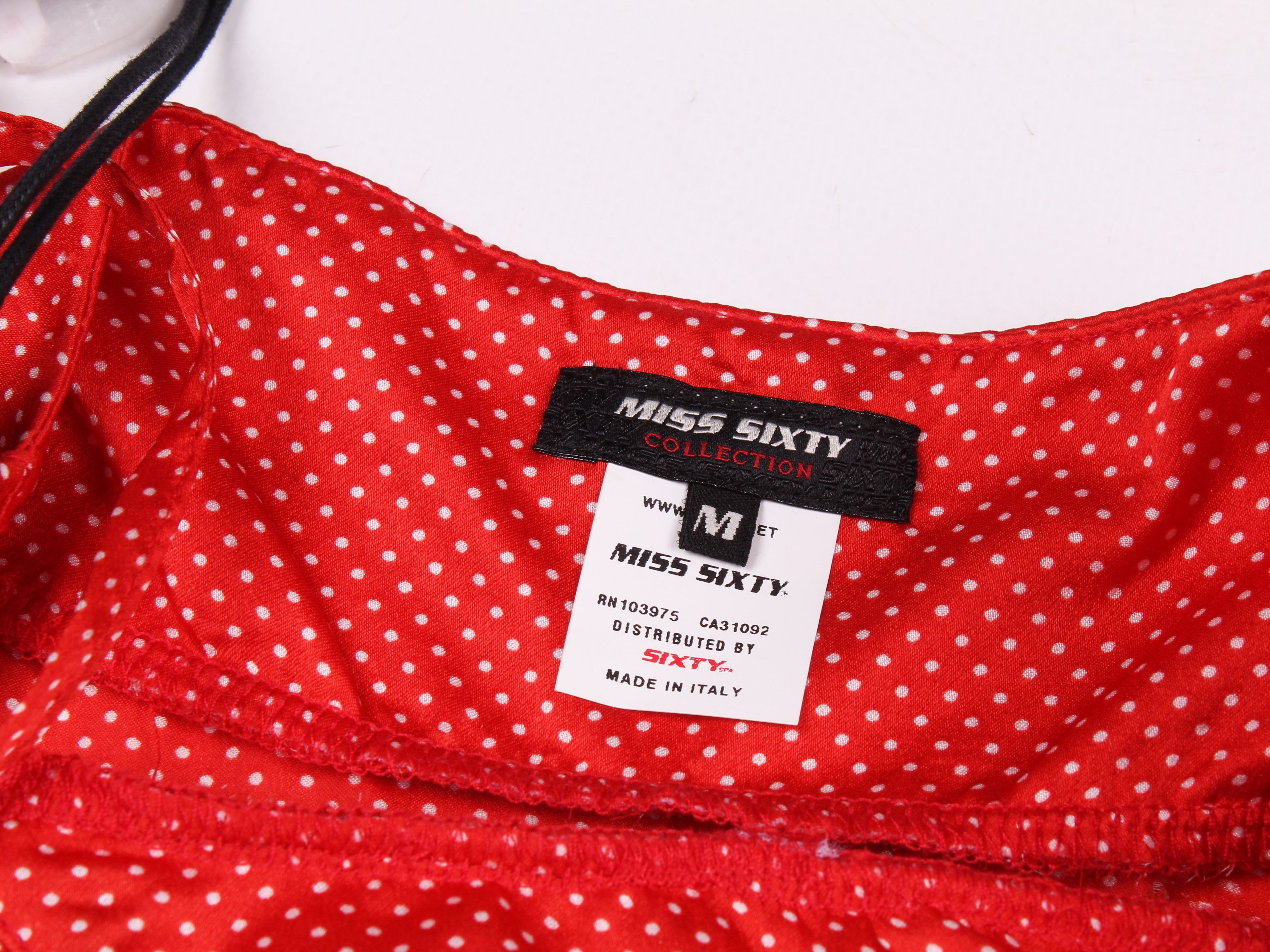 Miss Sixty × Vintage Miss Sixty Y2K Polka Dot Silk Cami Top Size L / US 10 / IT 46 - 8 Thumbnail