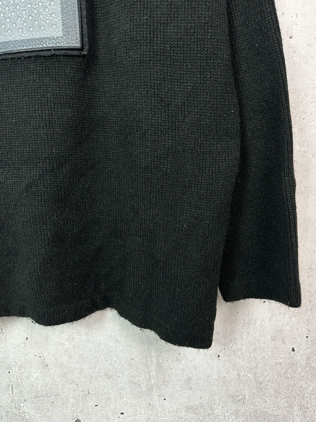 Avirex × Vintage Y2K Vintage Avirex Oversized Black Knit Sweater Size US XXL / EU 58 / 5 - 6 Thumbnail