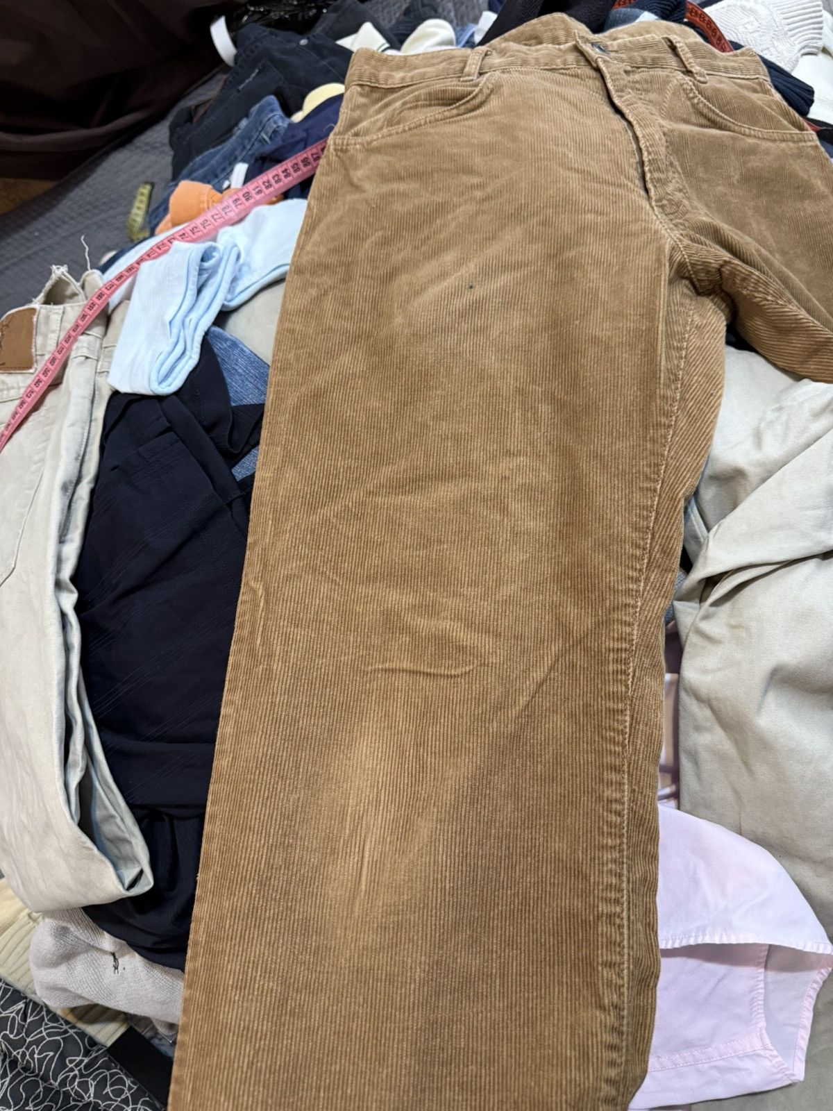 Yves Saint Laurent 30x30 Corduroy YSL Pants Velvet Vintage Jeans Denim Logo Y2k Size US 30 / EU 46 - 17 Thumbnail