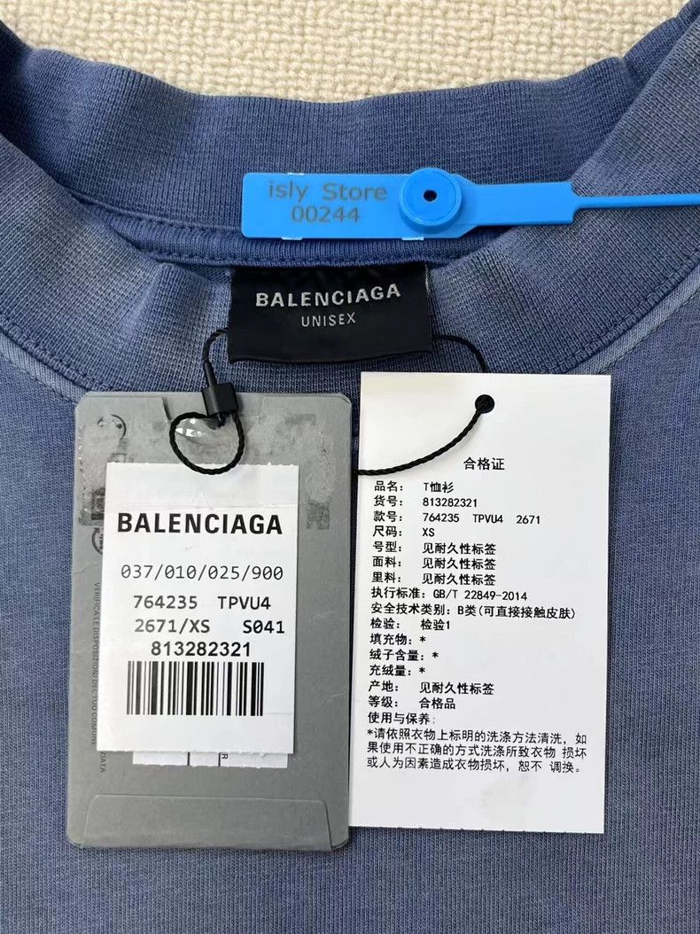 Balenciaga Balenciaga Letter Logo embroidered crewneck pullover T-shi Size US XS / EU 42 / 0 - 4 Thumbnail