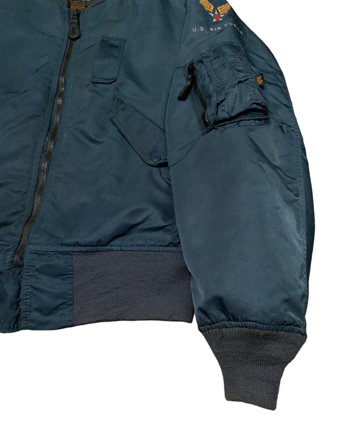 Alpha Industries Very Rare Vintage Alpha Industries L-2A Bomber Jacket 1990s Size US M / EU 48-50 / 2 - 4 Thumbnail