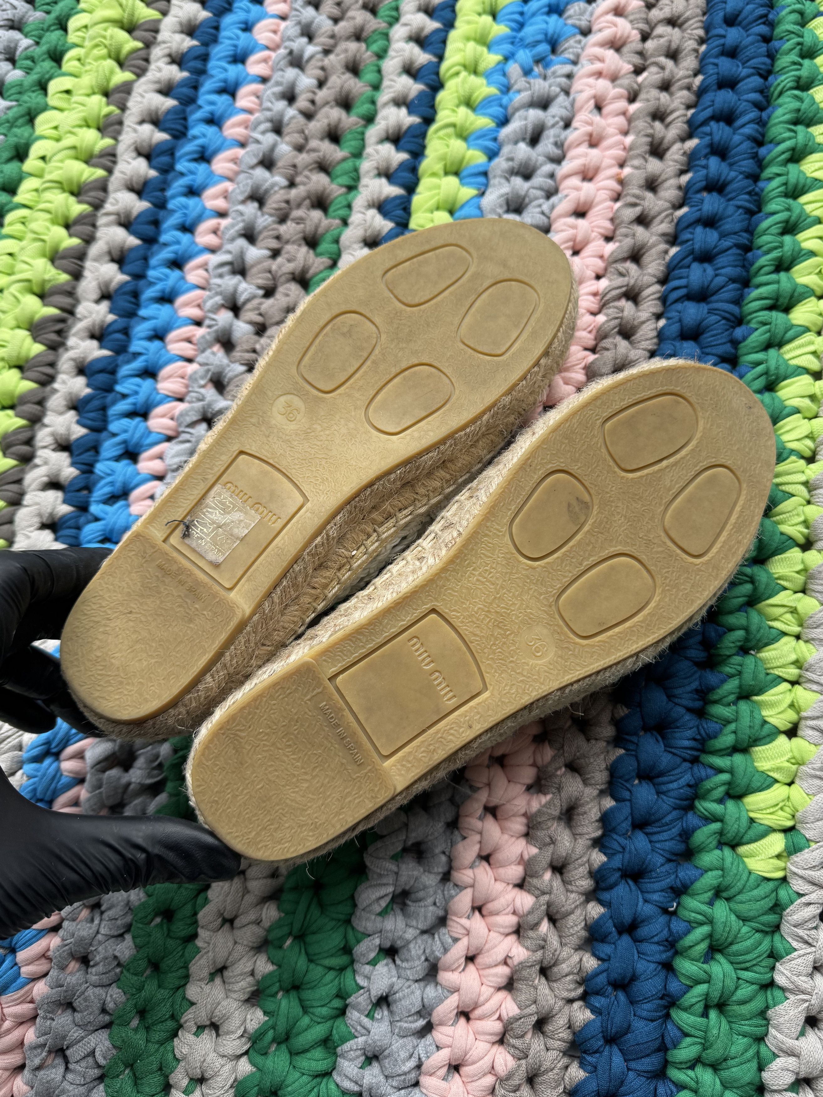 Miu Miu Miu Miu Espadrilles (V203)(D10) Size US 6 / IT 36 - 6 Thumbnail