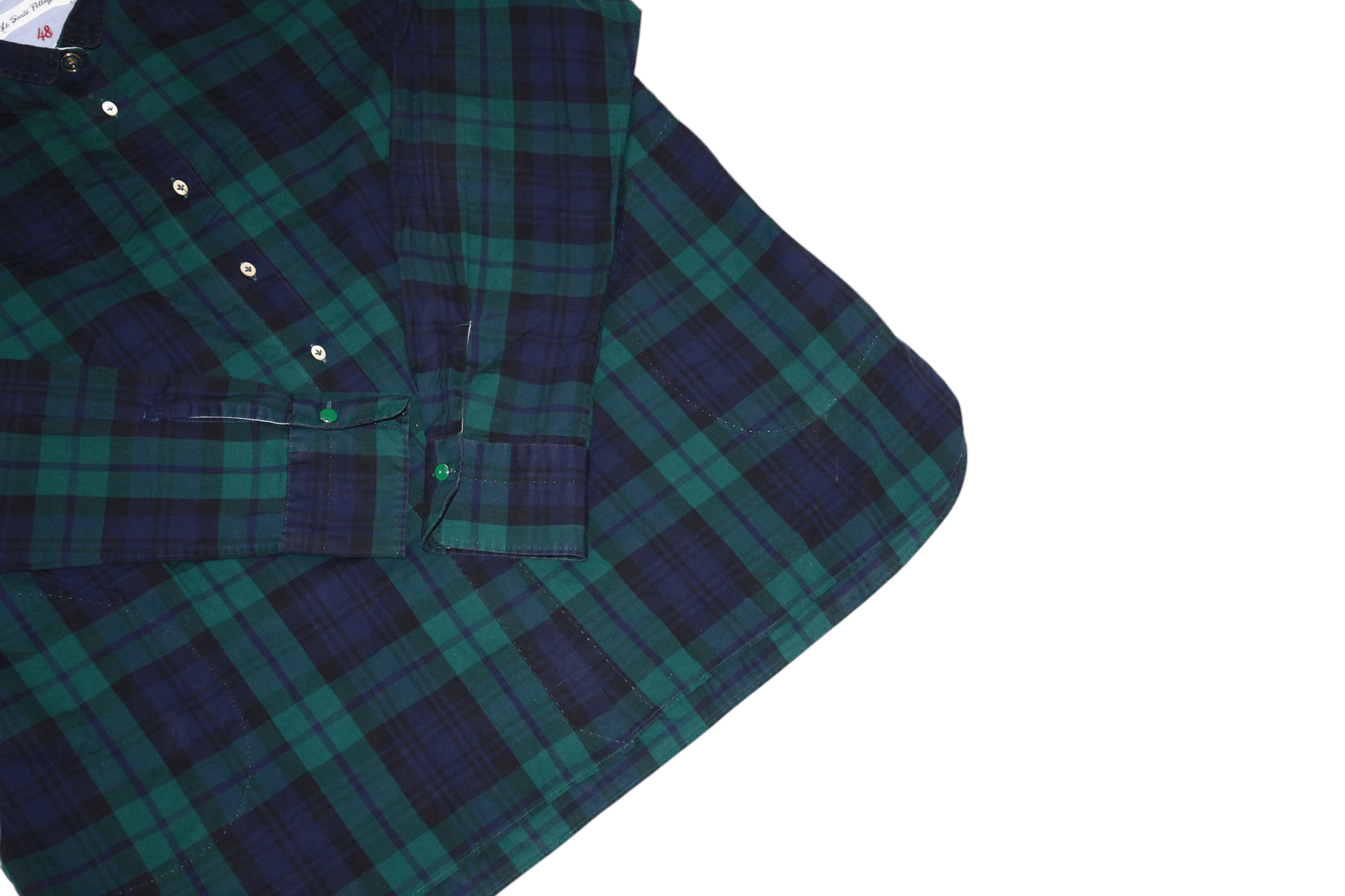 Other Le Sarte Pettegole Checkered Poplin Cotton Casual Shirt Size XL / US 12-14 / IT 48-50 - 6 Thumbnail