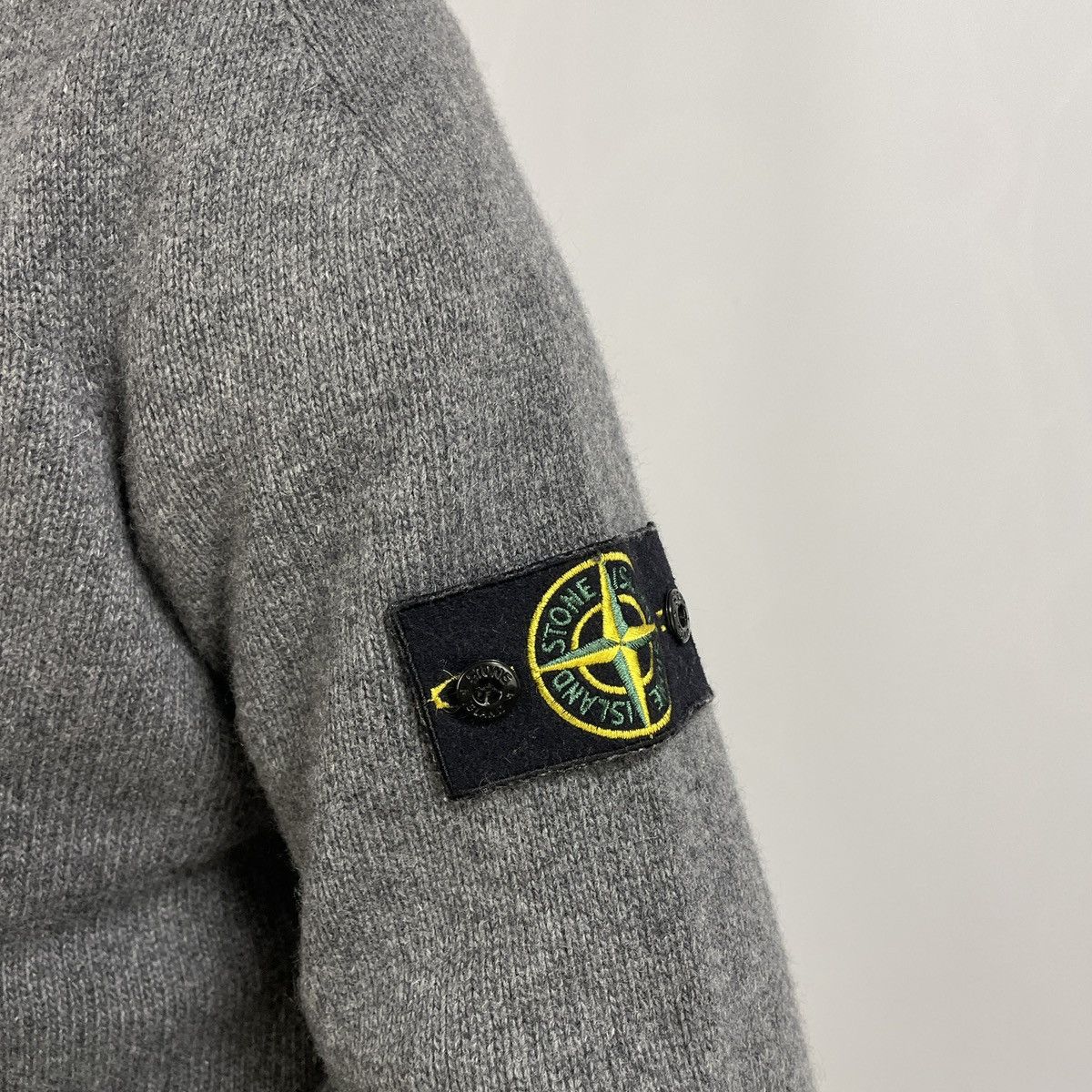 Stone Island Vintage Stone Island Pullower Sweater Gray Size XL Size US XL / EU 56 / 4 - 3 Thumbnail