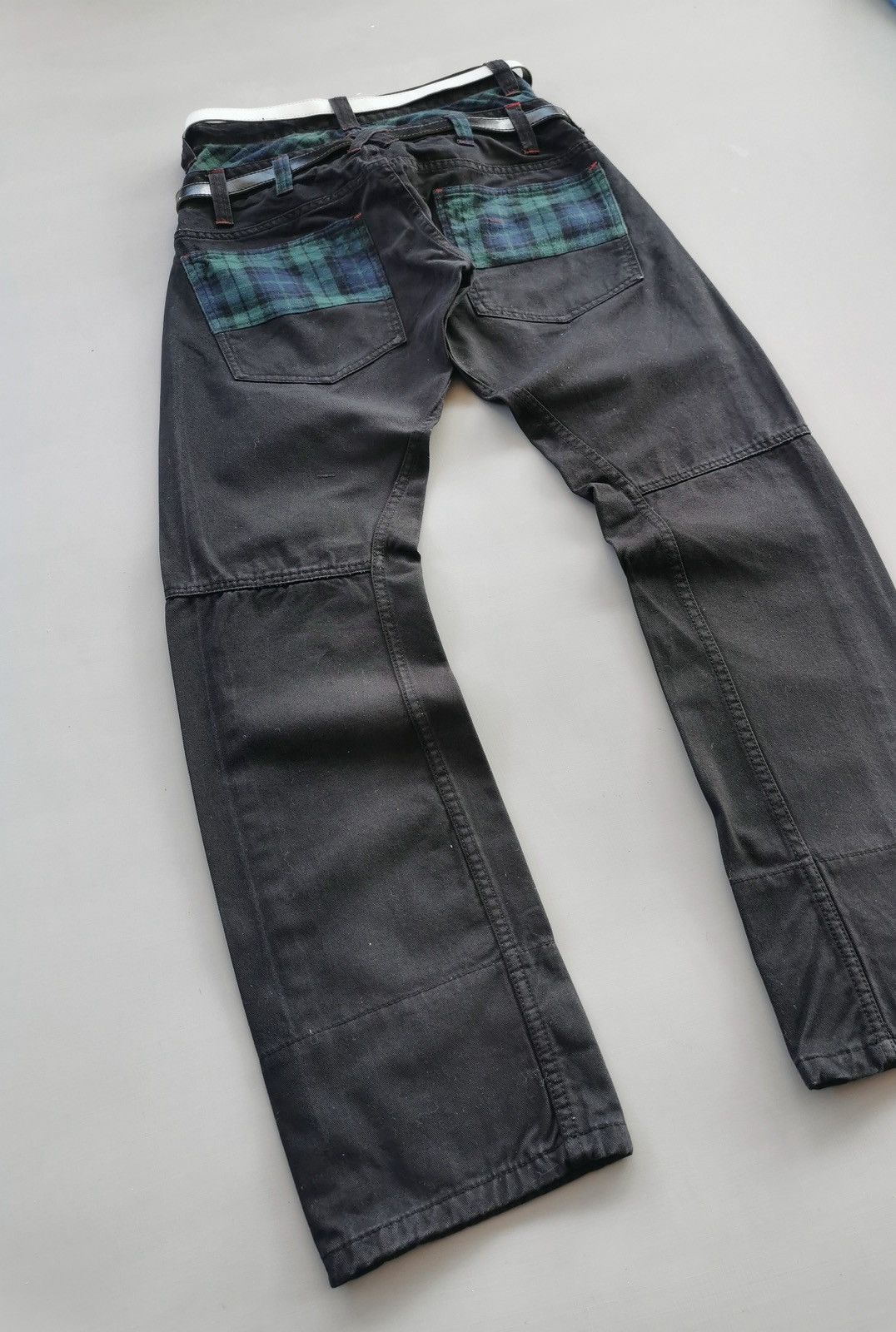 Le Grande Bleu (L.G.B.) Dominate Belt Double Waist Denim Jeans Size US 28 / EU 44 - 6 Thumbnail